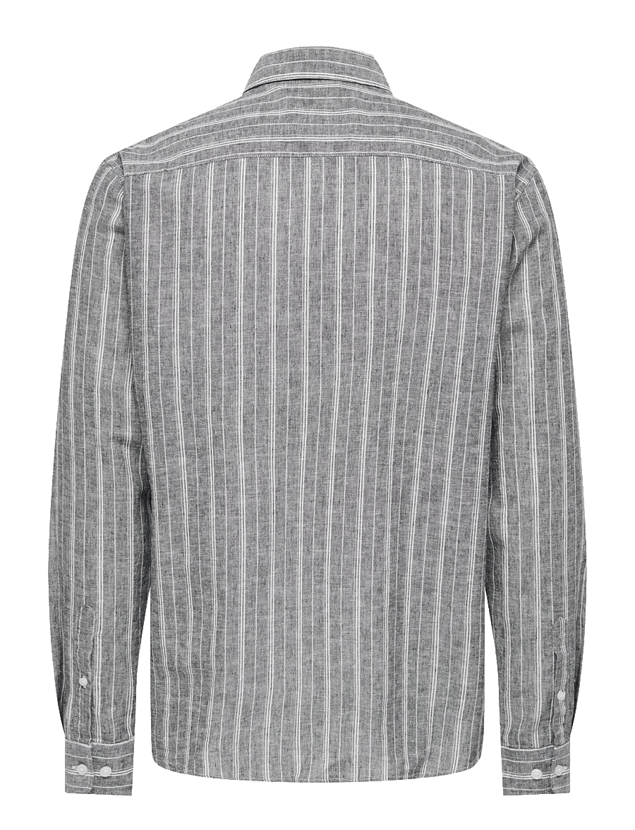 ONLY & SONS - ONSCAIDEN LS STRIPE LINEN SHIRT 6601NOOS - gestreifte hemden - dark sapphire - 2