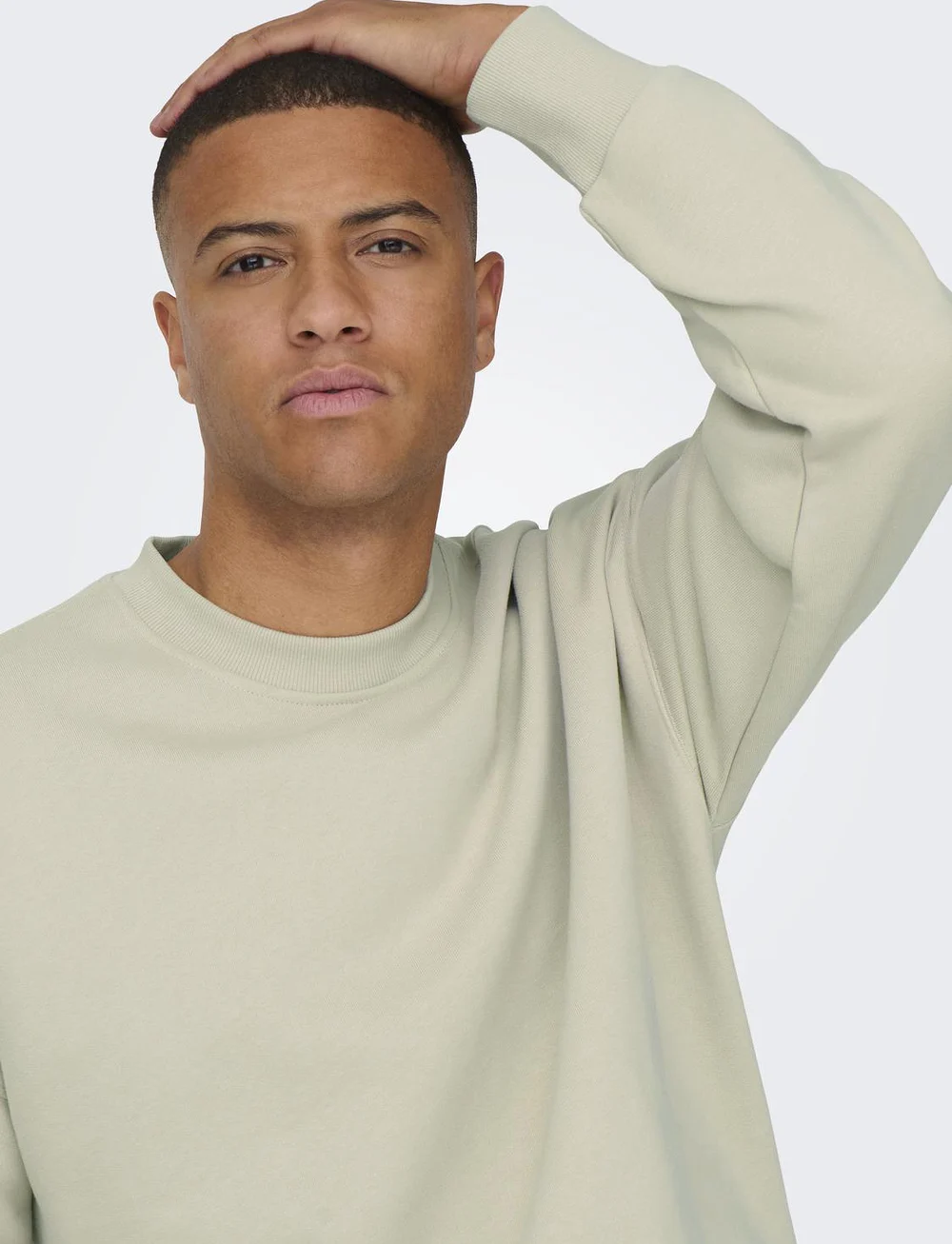 ONLY & SONS - ONSDAN LIFE RLX HEAVY SWEAT CREW - kollektionen - silver lining - 4
