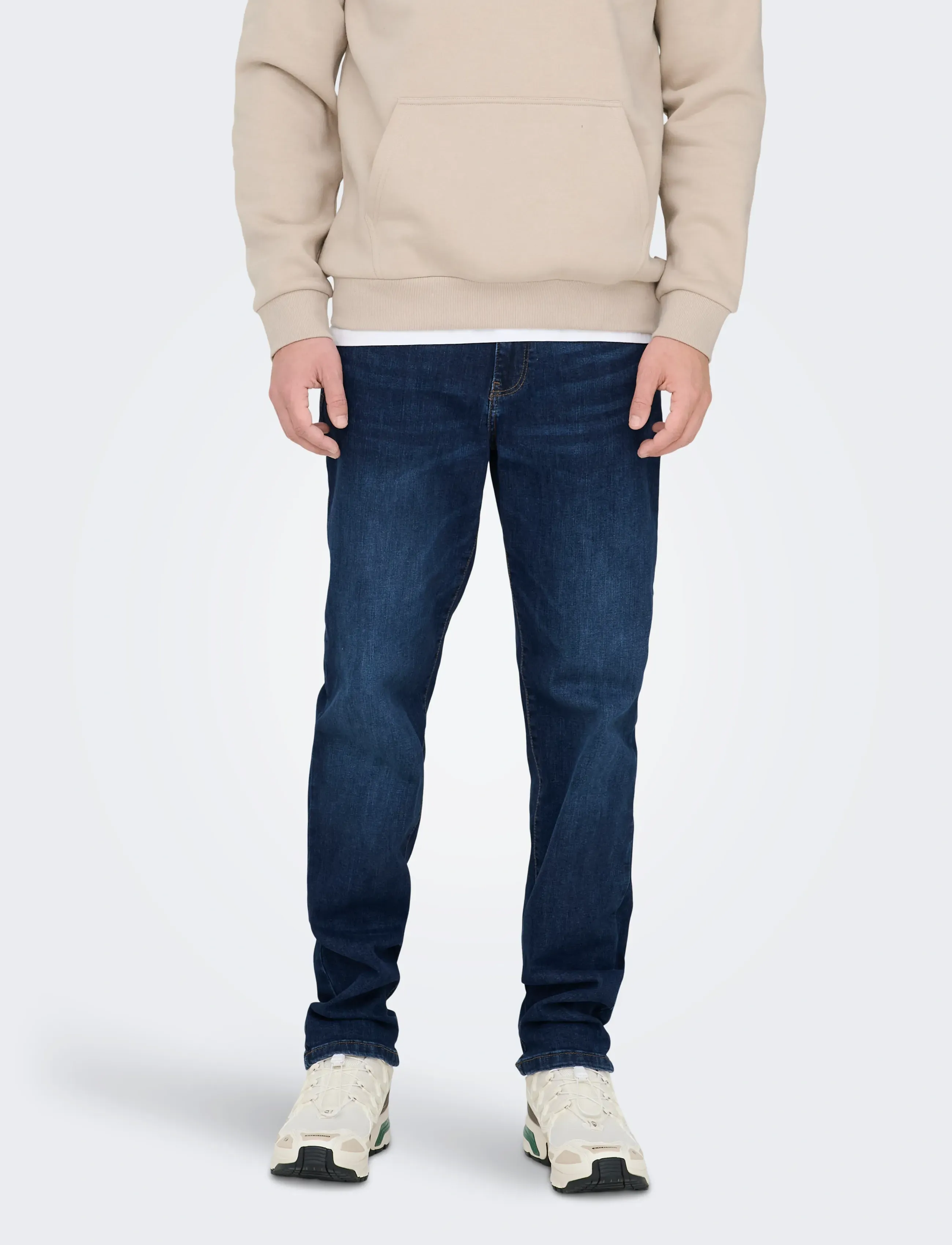 ONLY & SONS ONSWEFT REG. DB 6752 MAT DNM NOOS - Jeans - DARK BLUE DENIM / navy