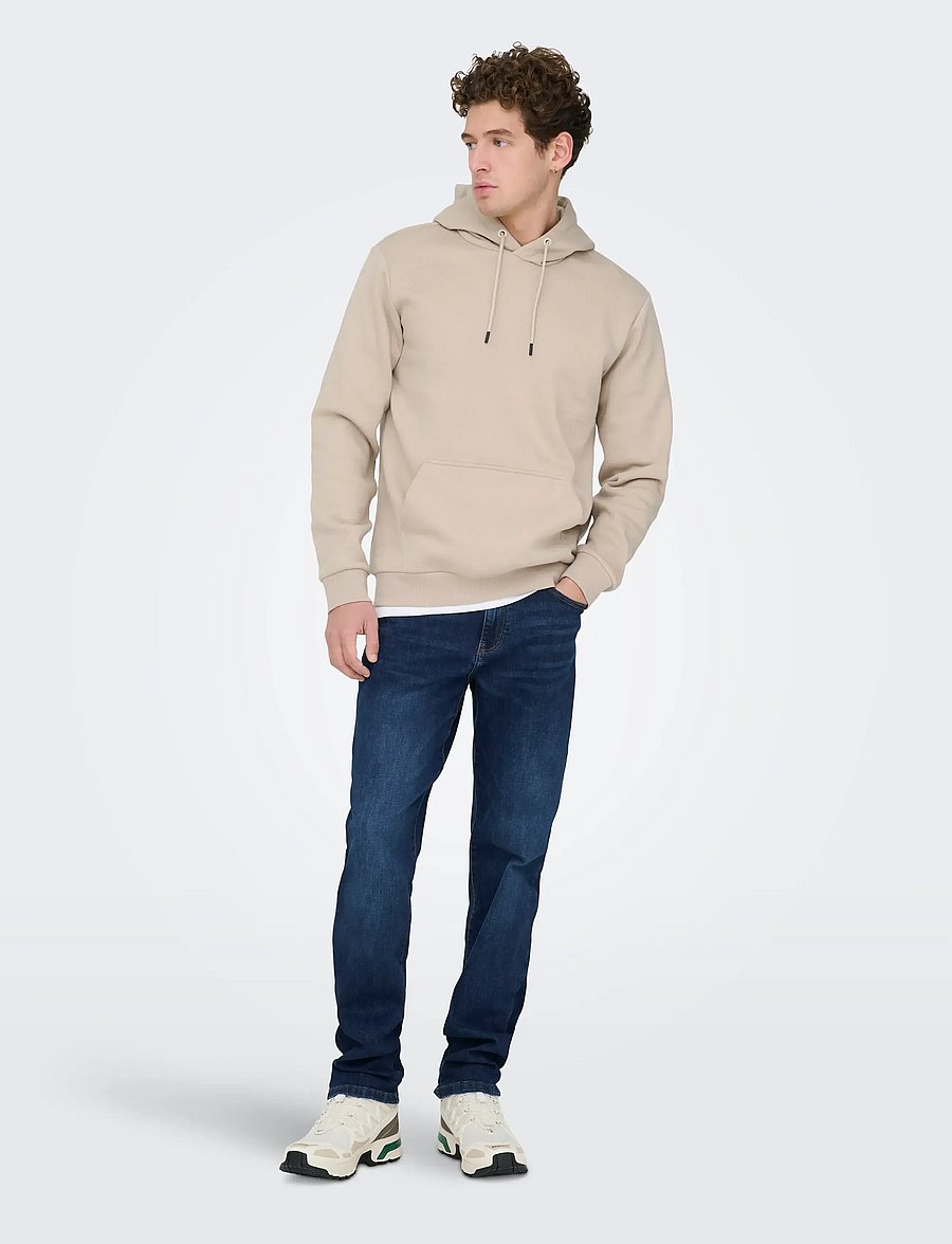 ONLY & SONS - ONSWEFT REG. DB 6752 MAT DNM NOOS - regular jeans - dark blue denim - 4
