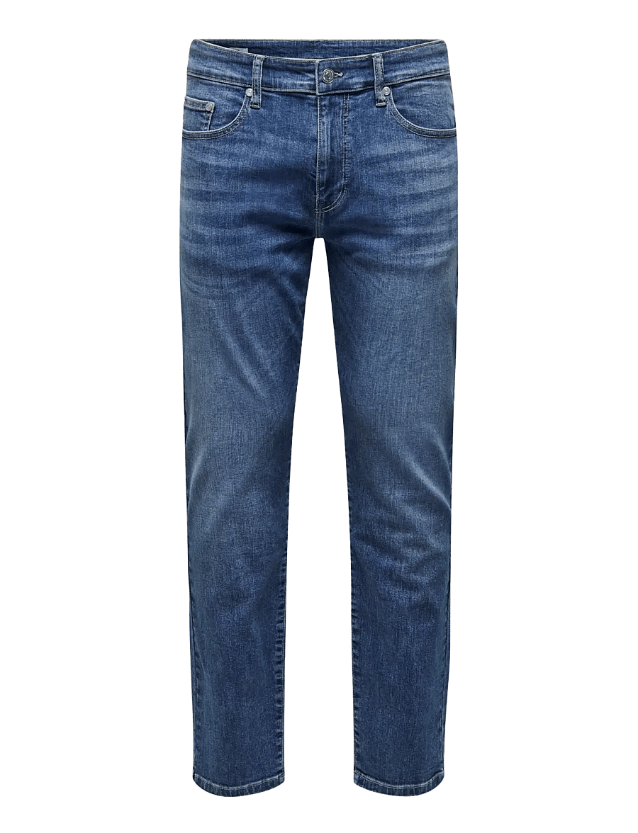 ONLY & SONS - ONSWEFT REG. MB 6755 MAT DNM NOOS - slim-fit jeans - medium blue denim - 1