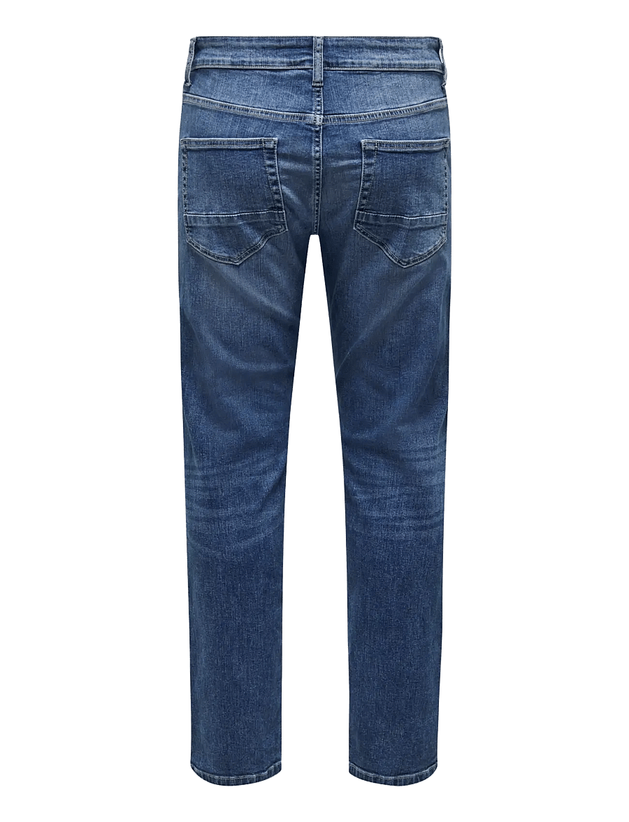 ONLY & SONS - ONSWEFT REG. MB 6755 MAT DNM NOOS - slim-fit jeans - medium blue denim - 2