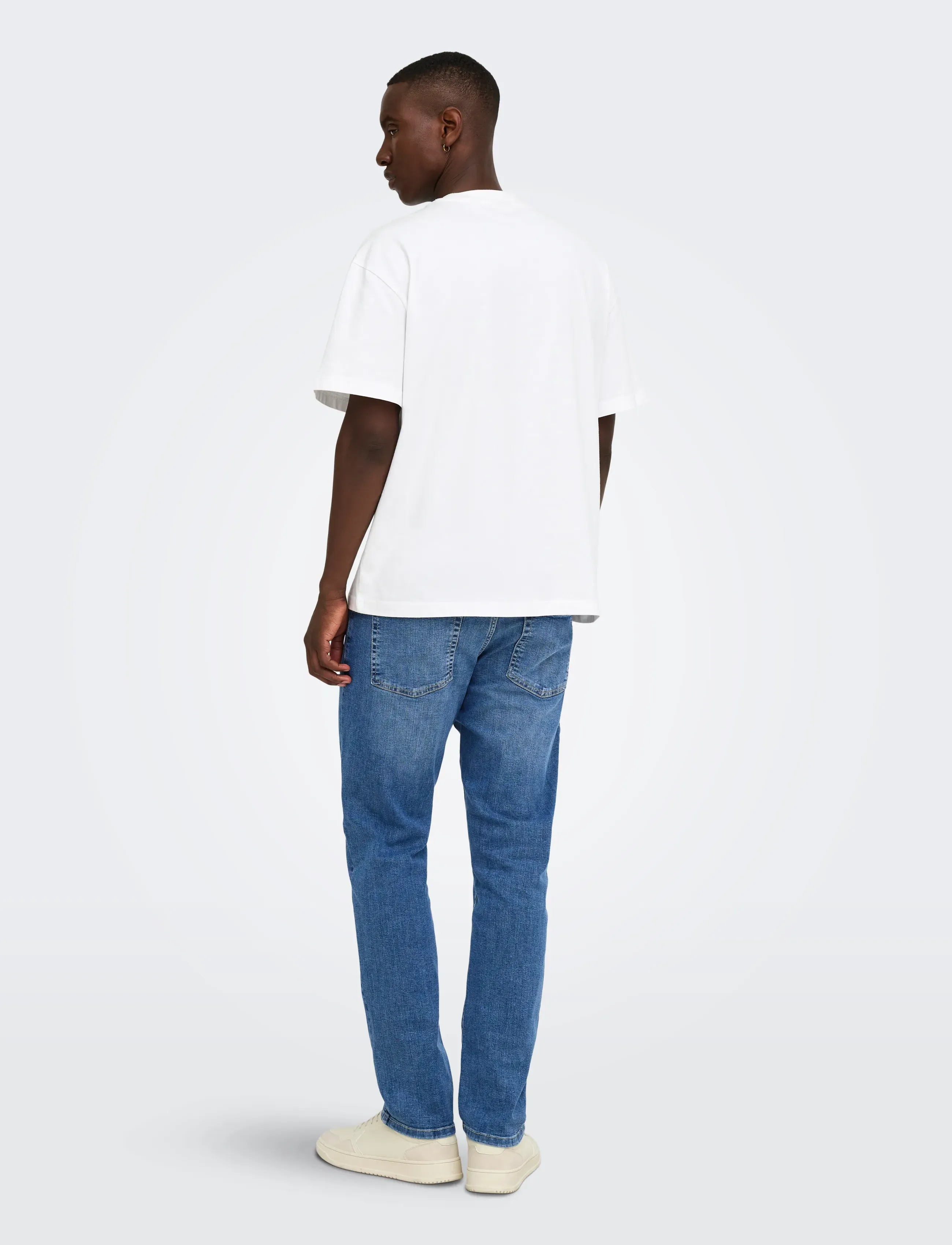 ONLY & SONS - ONSWEFT REG. MB 6755 MAT DNM NOOS - hosen & jeans - medium blue denim - 3