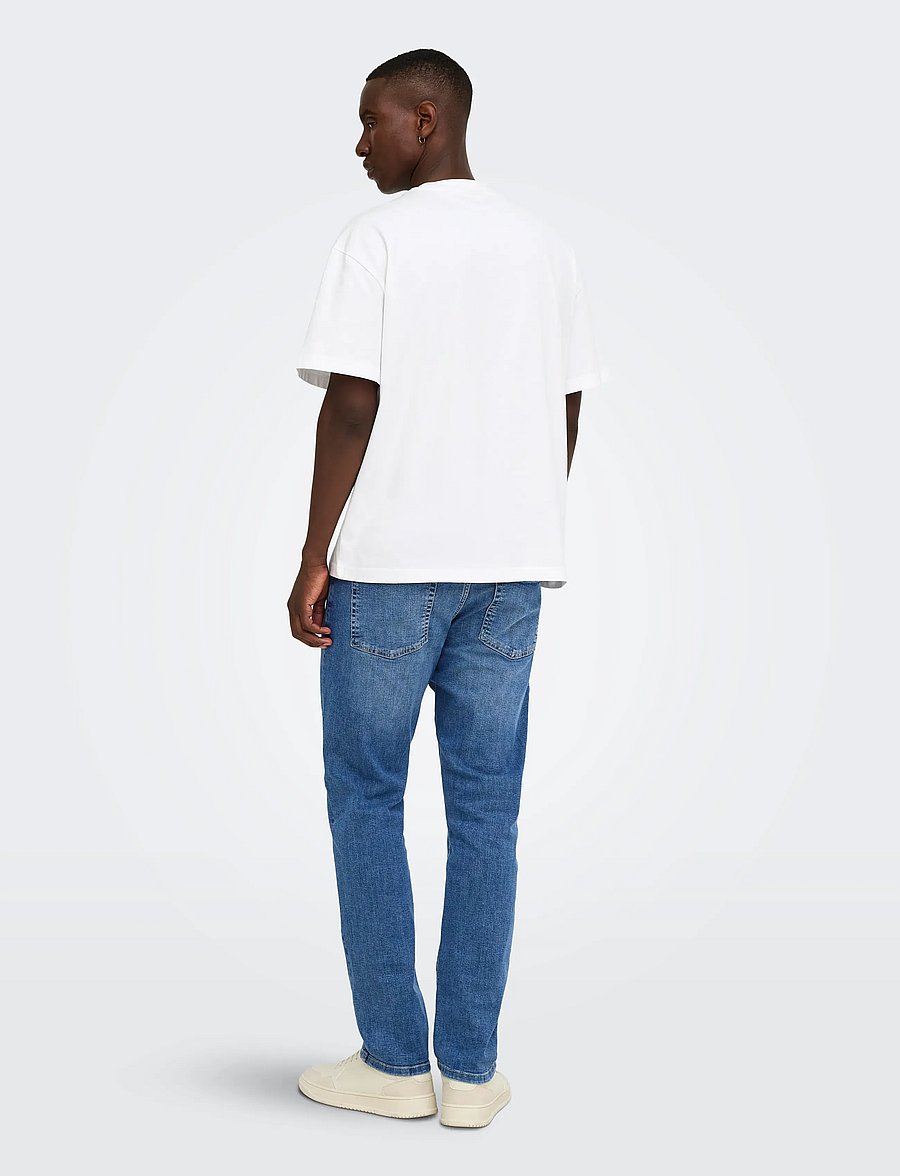 ONLY & SONS - ONSWEFT REG. MB 6755 MAT DNM NOOS - slim-fit jeans - medium blue denim - 3