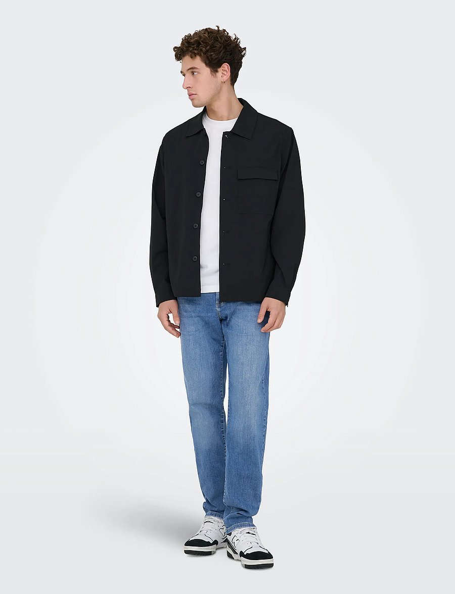 ONLY & SONS - ONSWEFT REG. MB 6755 MAT DNM NOOS - slim-fit jeans - medium blue denim - 4