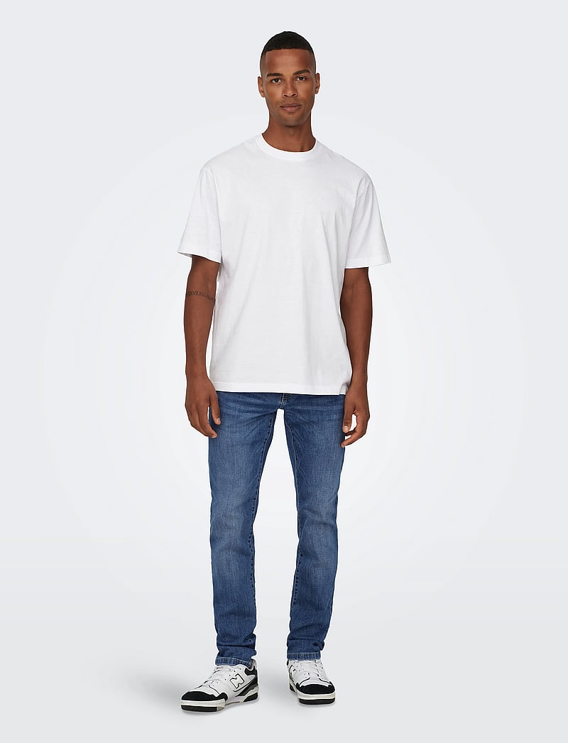 ONLY & SONS - ONSWEFT REG. MB 6755 MAT DNM NOOS - kitsad teksad - medium blue denim - 5