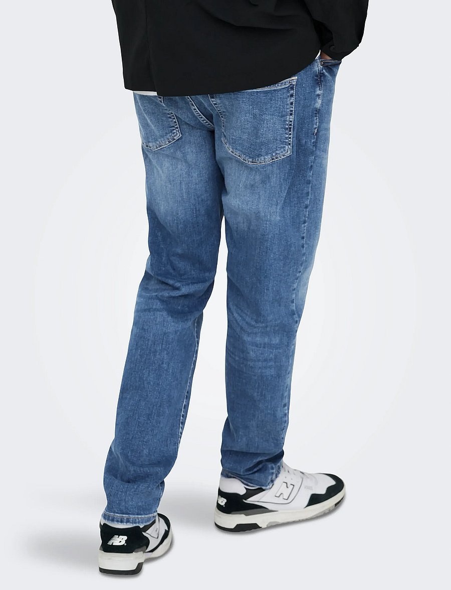ONLY & SONS - ONSWEFT REG. MB 6755 MAT DNM NOOS - slim-fit jeans - medium blue denim - 5