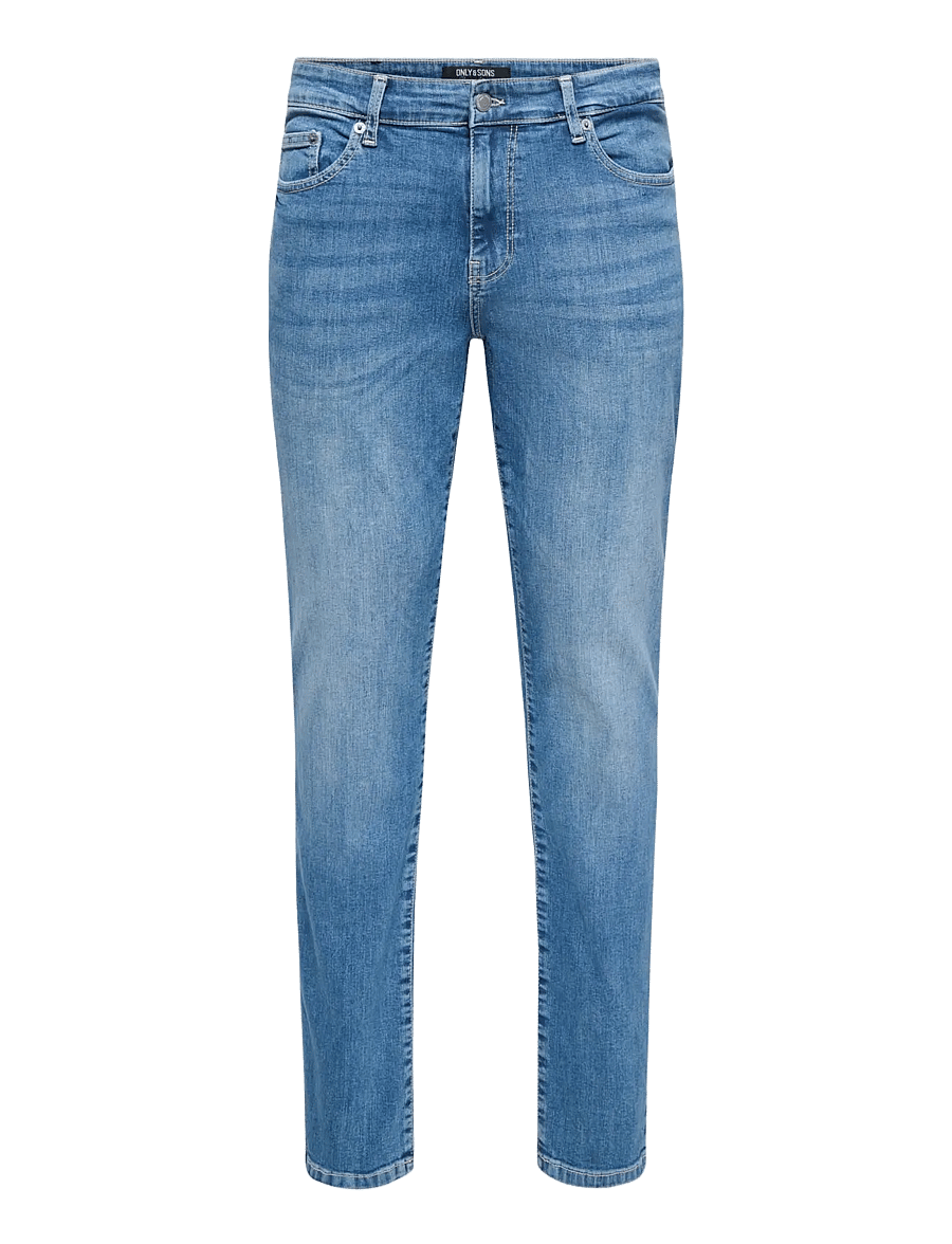 ONLY & SONS - ONSLOOM SLIM MB 6756 MAT DNM NOOS - slim-fit jeans - medium blue denim - 1
