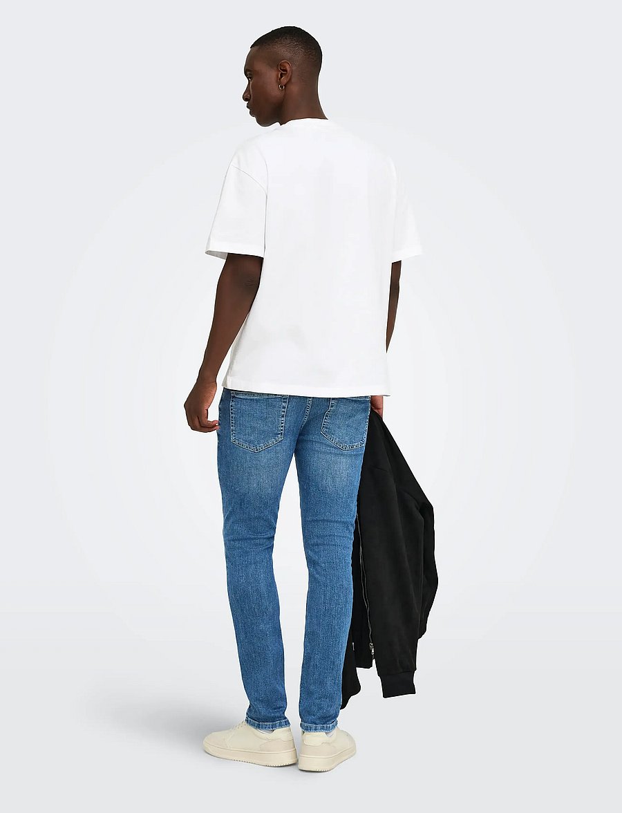 ONLY & SONS - ONSLOOM SLIM MB 6756 MAT DNM NOOS - slim jeans - medium blue denim - 3