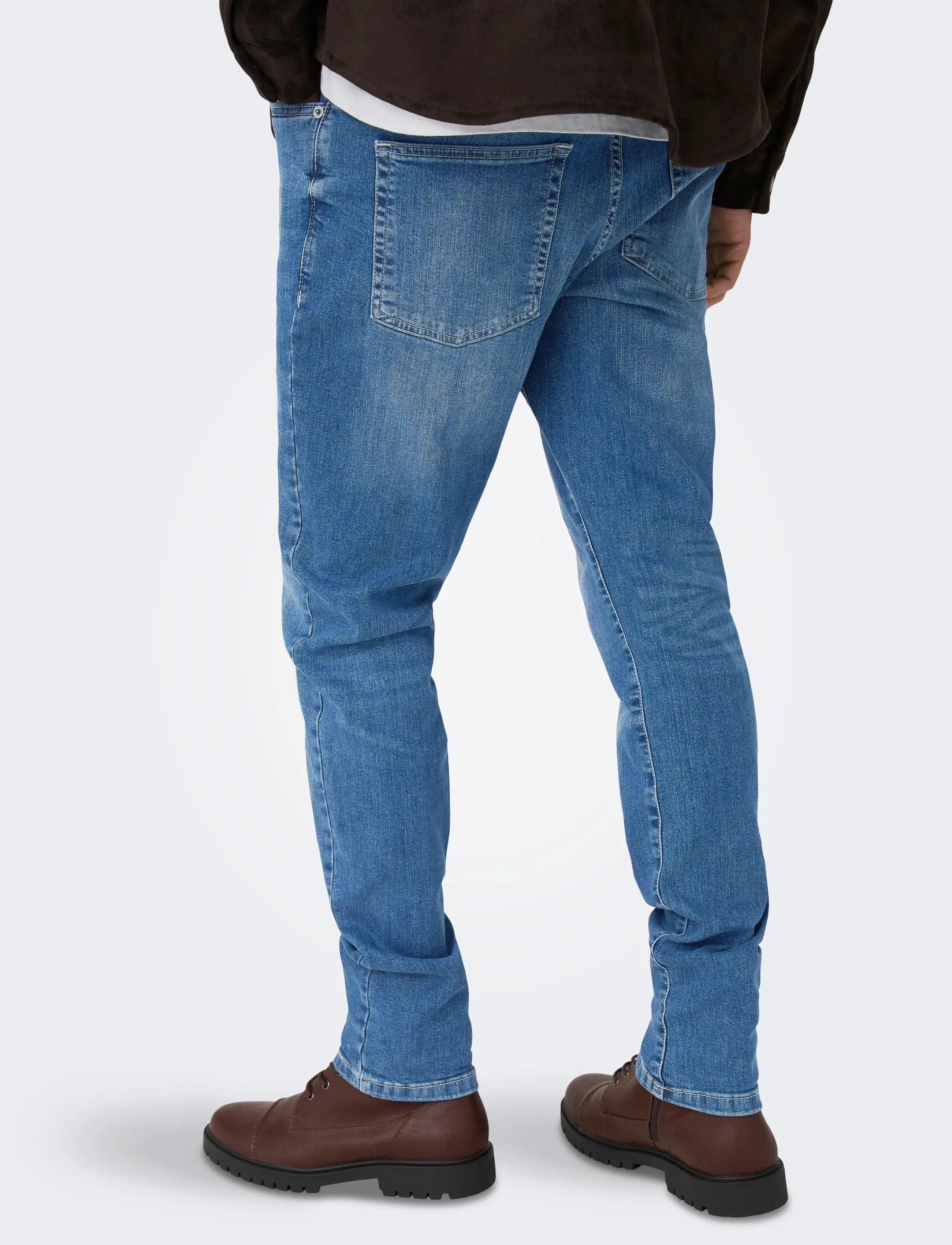 ONLY & SONS - ONSLOOM SLIM MB 6756 MAT DNM NOOS - slim jeans - medium blue denim - 5