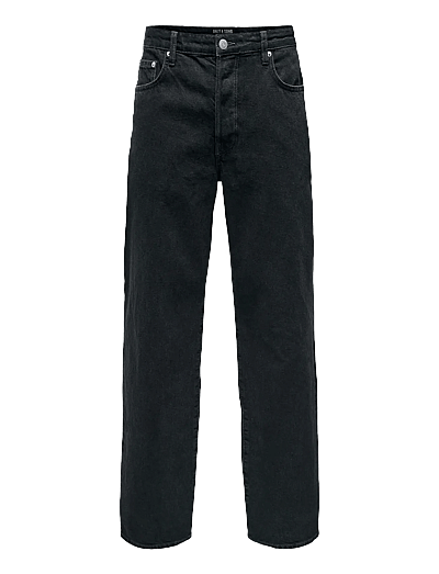ONLY & SONS Heren Onsyoke Tapered Box Tai DNM Cbo Noos Jeans, Washed Black, 31W / 30L ONLY & SONS Heren Onsyoke Tapered Box Tai DNM Cbo Noos Jeans, Washed Black, 31W / 30L