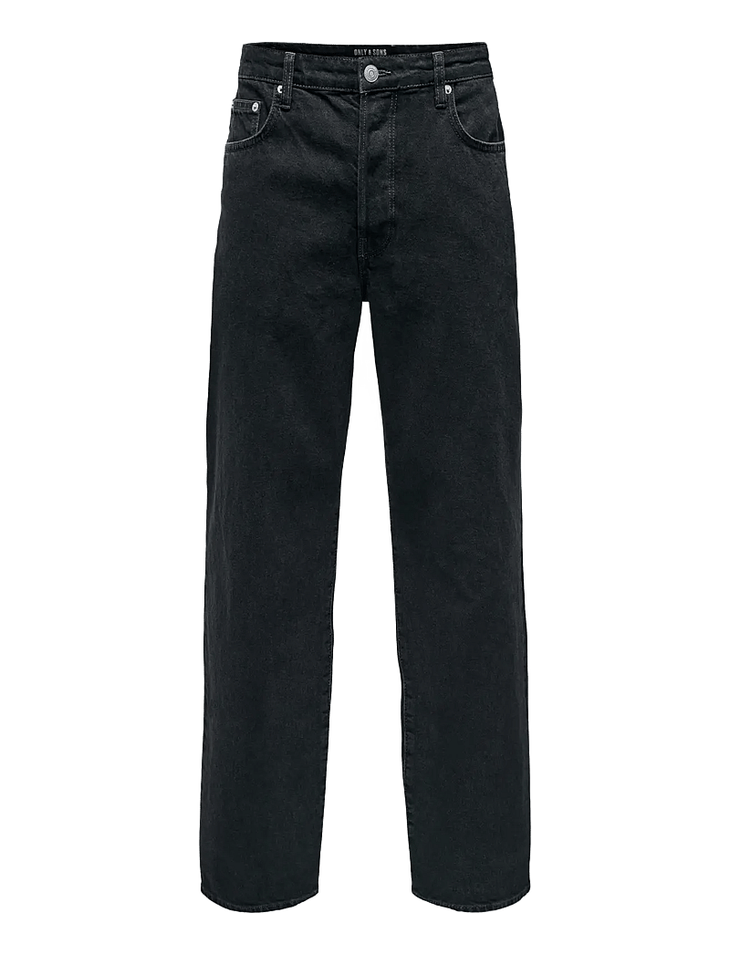 ONLY & SONS - ONSFADE LOOSE WB 6778 TAI DNM NOOS - loose jeans - washed black - 1