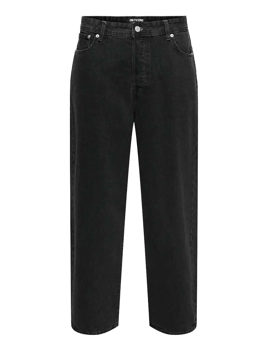 ONLY & SONS - ONSFADE LOOSE WB 6778 TAI DNM NOOS - loose jeans - washed black - 1