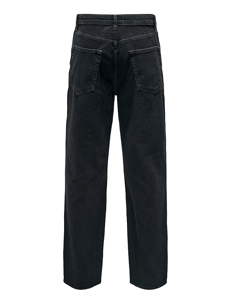 ONLY & SONS - ONSFADE LOOSE WB 6778 TAI DNM NOOS - loose jeans - washed black - 2