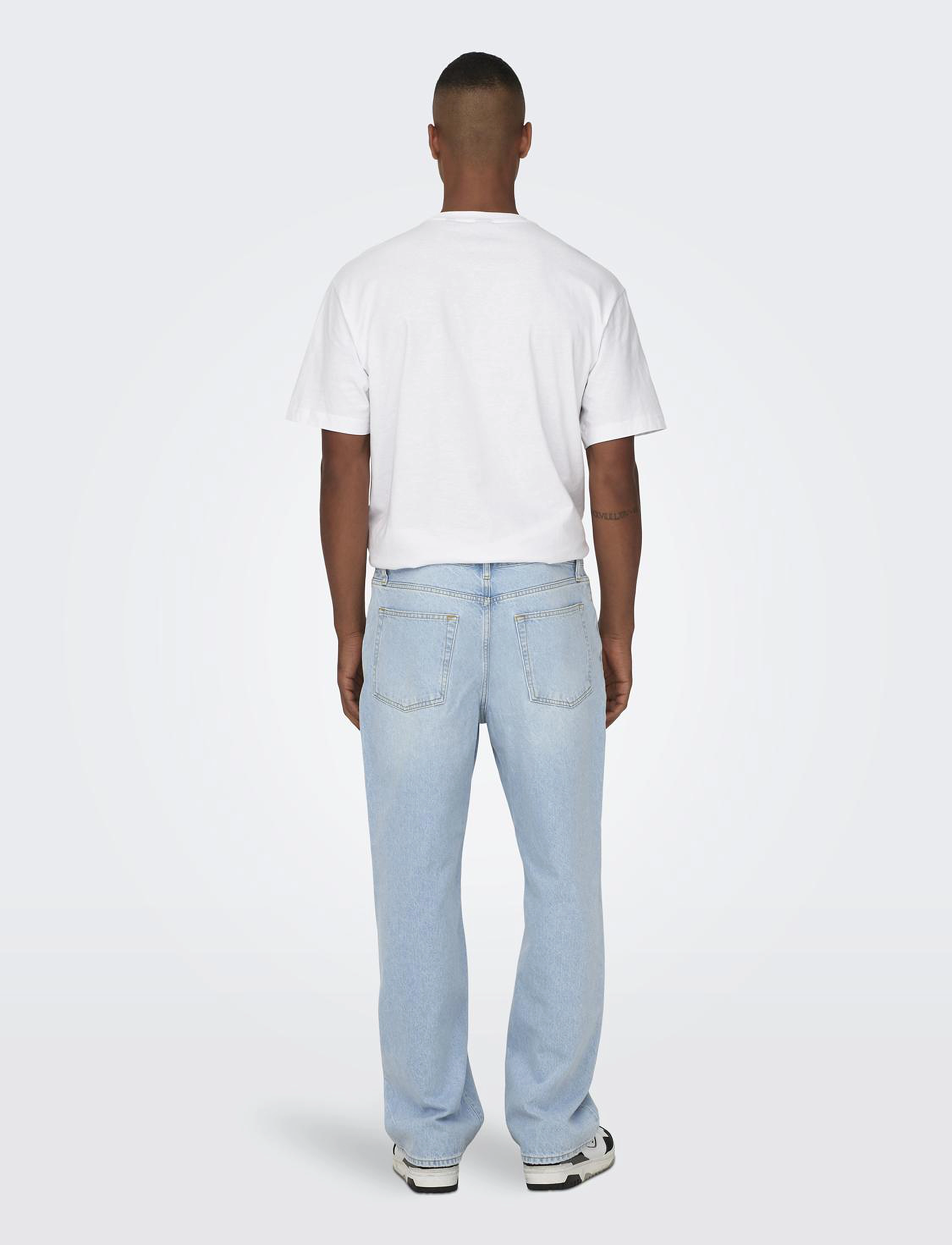 ONLY & SONS - ONSFADE LOOSE LB 6780 TAI DNM NOOS - light blue denim - 3