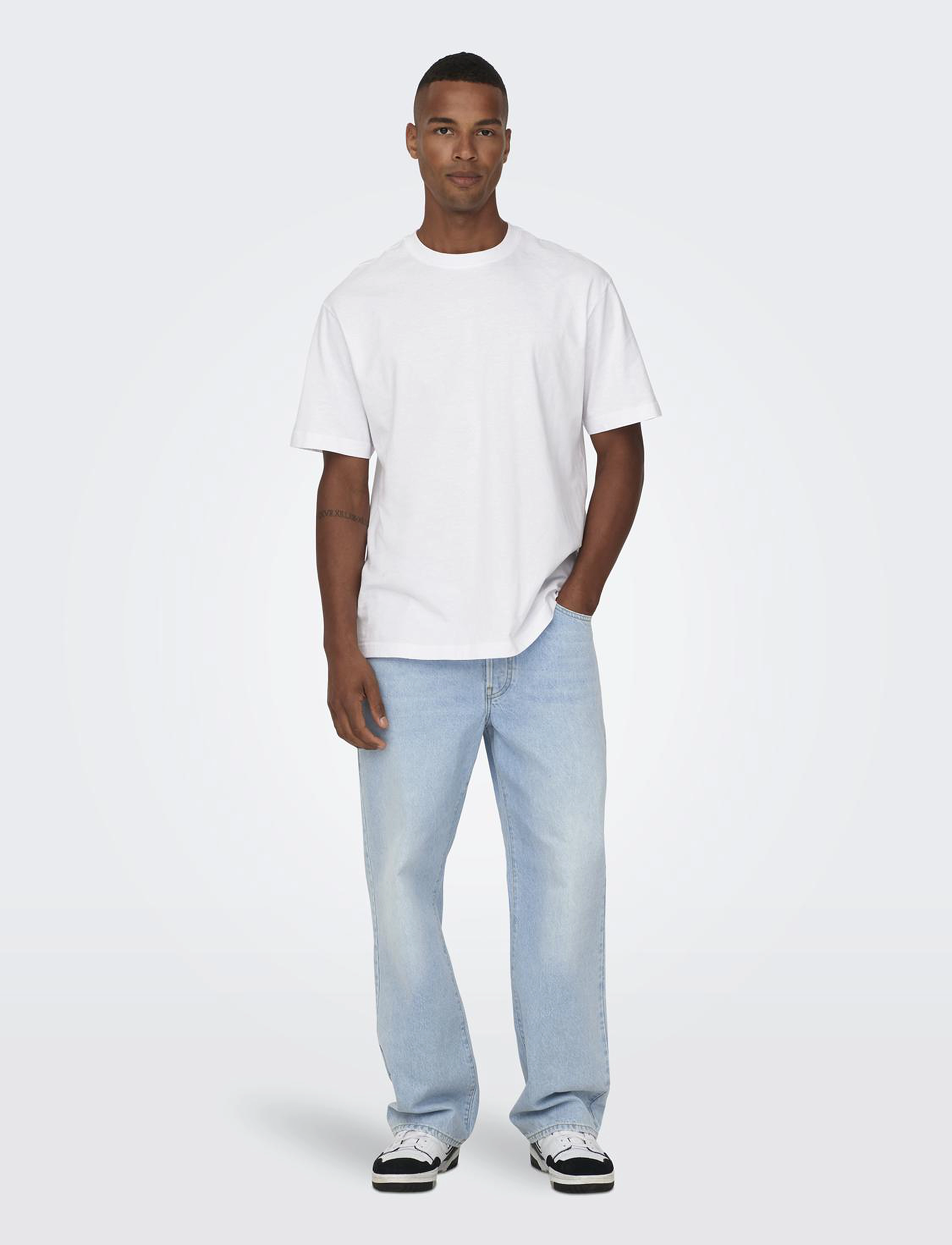 ONLY & SONS - ONSFADE LOOSE LB 6780 TAI DNM NOOS - light blue denim - 5