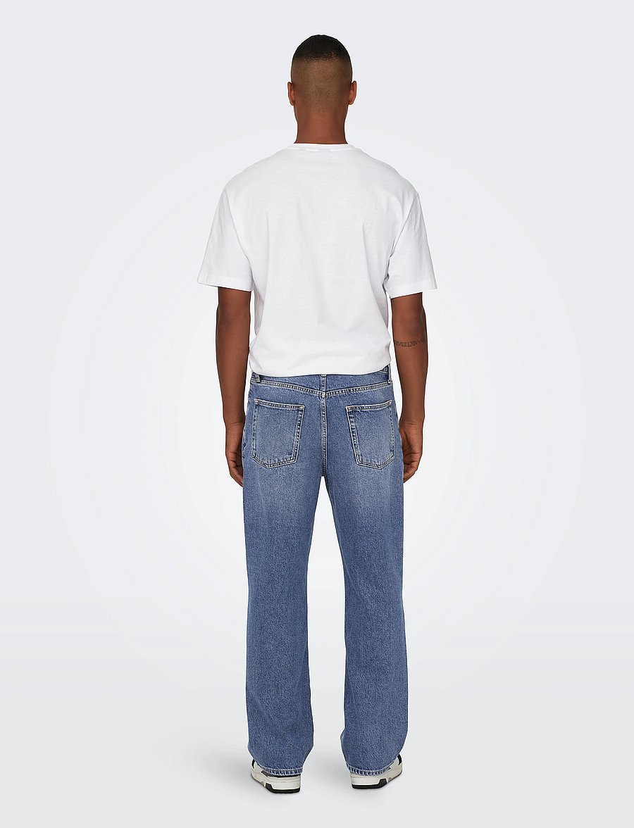 ONLY & SONS - ONSFADE LOOSE MB 6781 TAI DNM NOOS - loose jeans - medium blue denim - 3