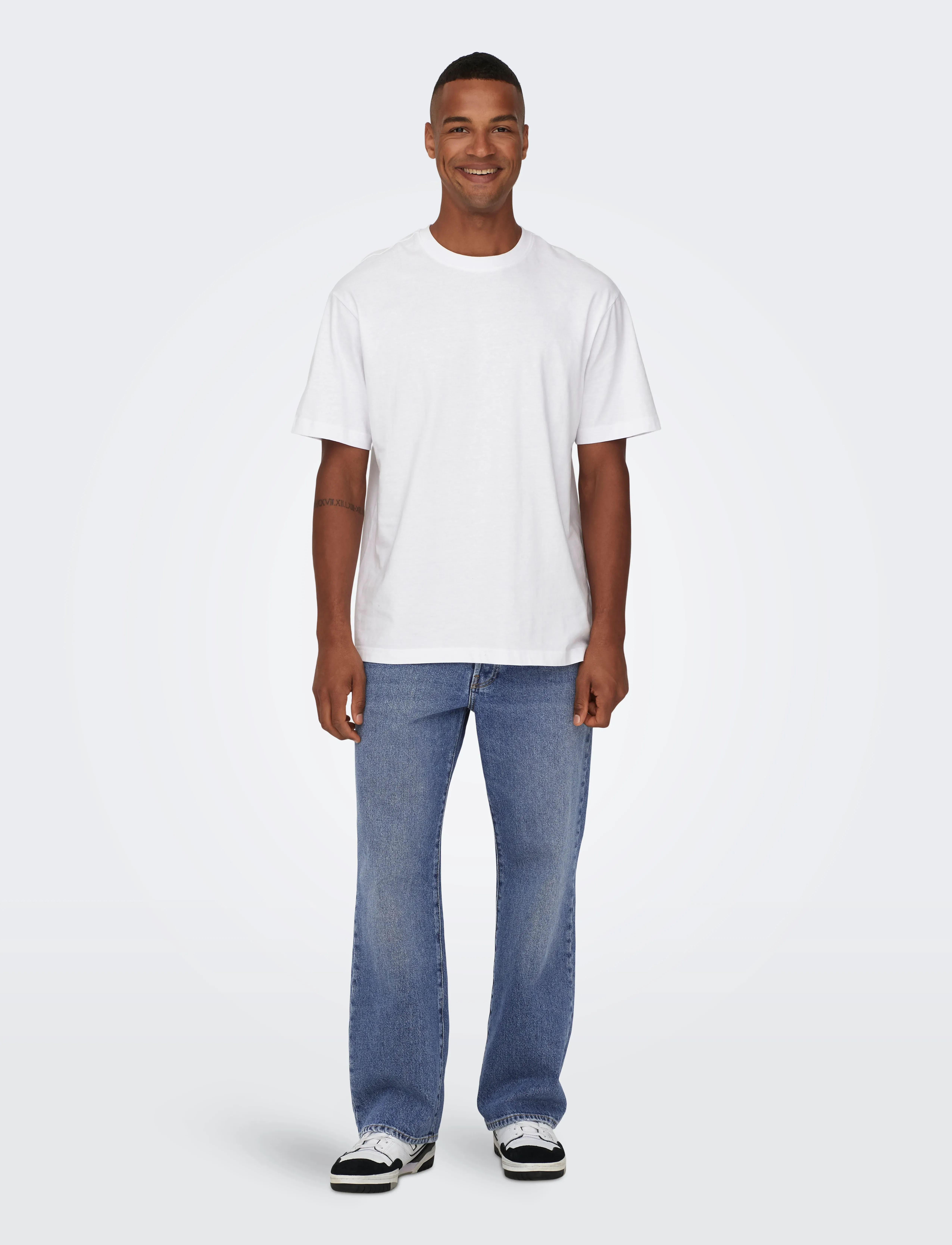 ONLY & SONS - ONSFADE LOOSE MB 6781 TAI DNM NOOS - loose jeans - medium blue denim - 4