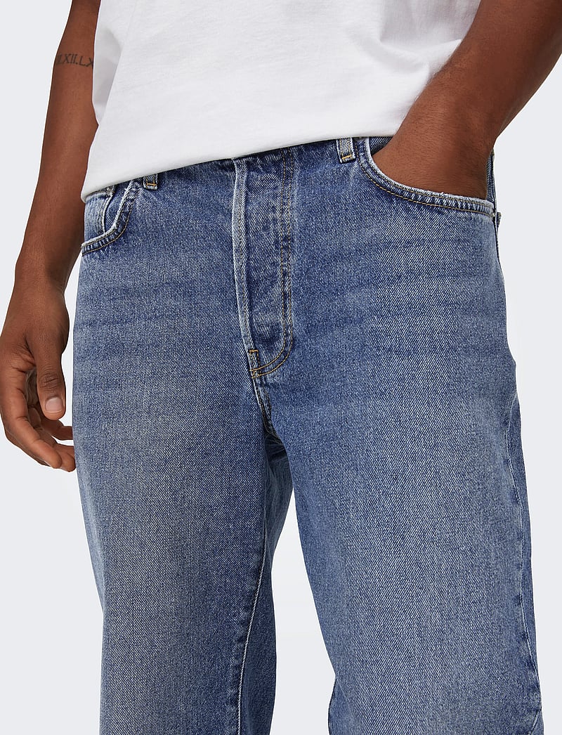 ONLY & SONS - ONSFADE LOOSE MB 6781 TAI DNM NOOS - loose jeans - medium blue denim - 5