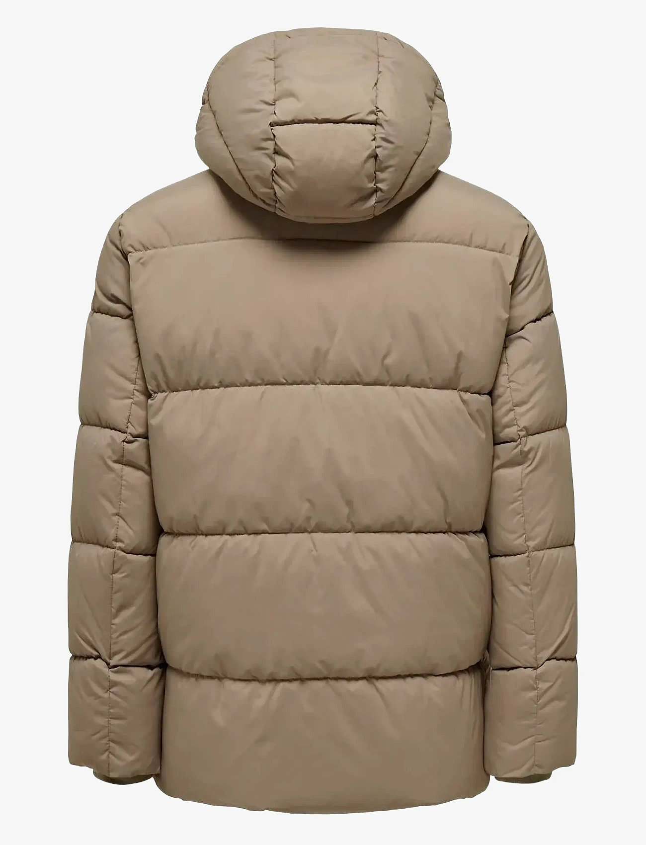 ONLY & SONS - ONSARWIN PUFFER COAT OTW BF - chinchilla - 1