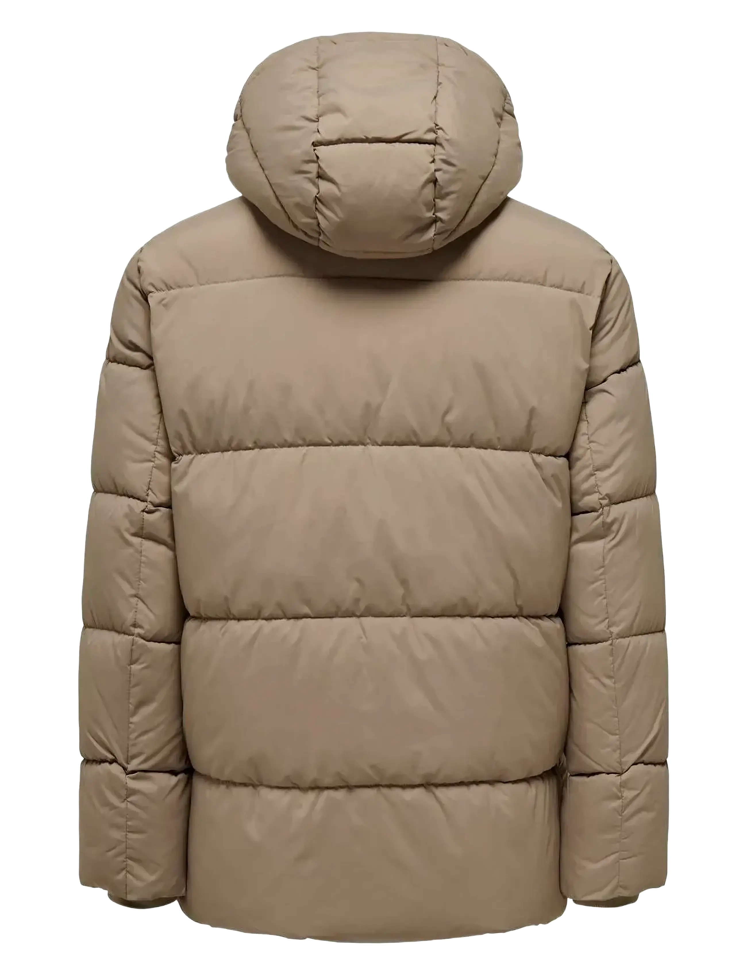 ONLY & SONS - ONSARWIN PUFFER COAT OTW BF - chinchilla - 1