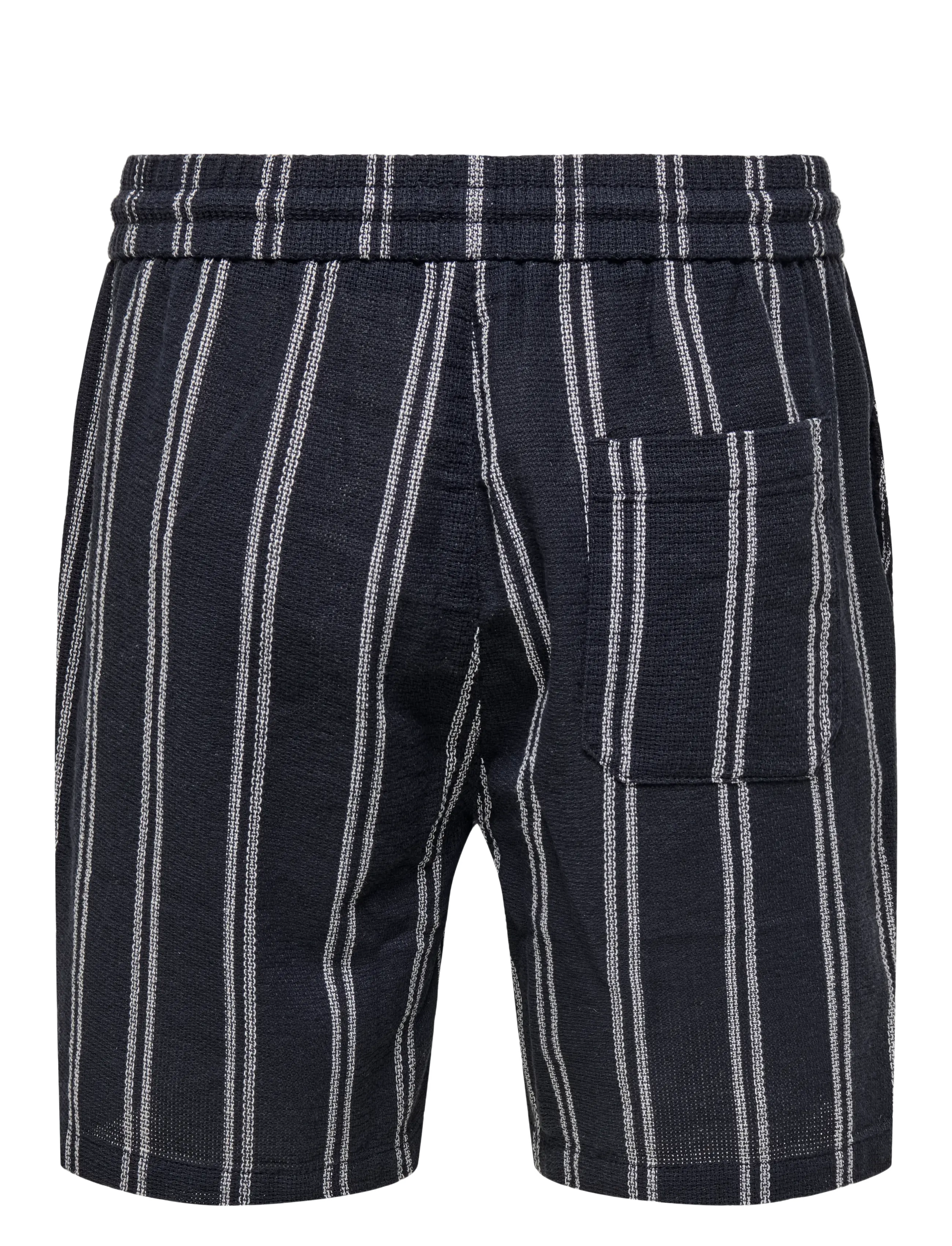 ONLY & SONS - ONSTREV LIFE REG STRU STRIPE SHORTS NOOS - lühikesed vabaajapüksid - dark navy - 2