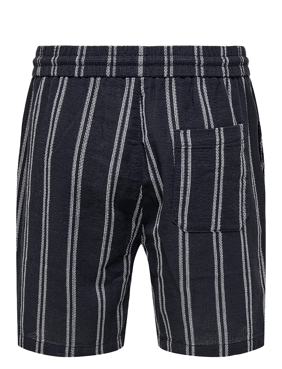ONLY & SONS - ONSTREV LIFE REG STRUC STRIPE SHORTS - freizeitshorts - dark navy - 2