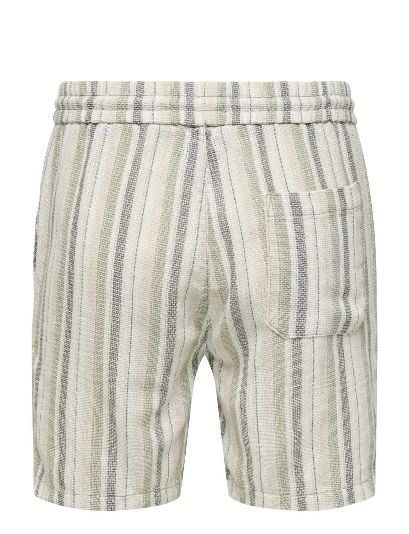 ONLY & SONS - ONSTREV LIFE REG STRU STRIPE SHORTS NOOS - casual shorts - seagrass - 2