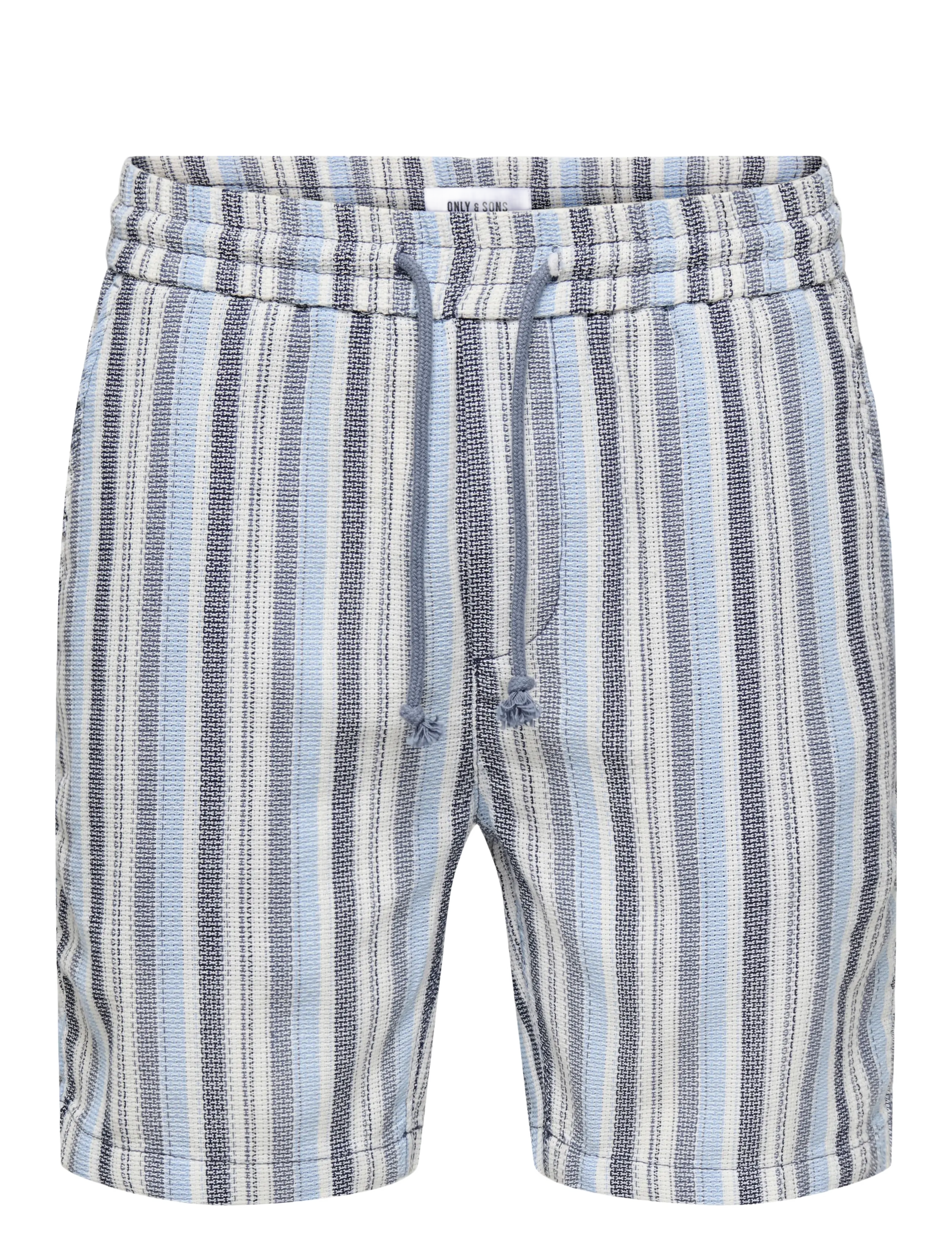 ONLY & SONS ONSTREV LIFE REG STRU STRIPE SHORTS NOOS - ONLY & SONS - VINTAGE INDIGO / blue