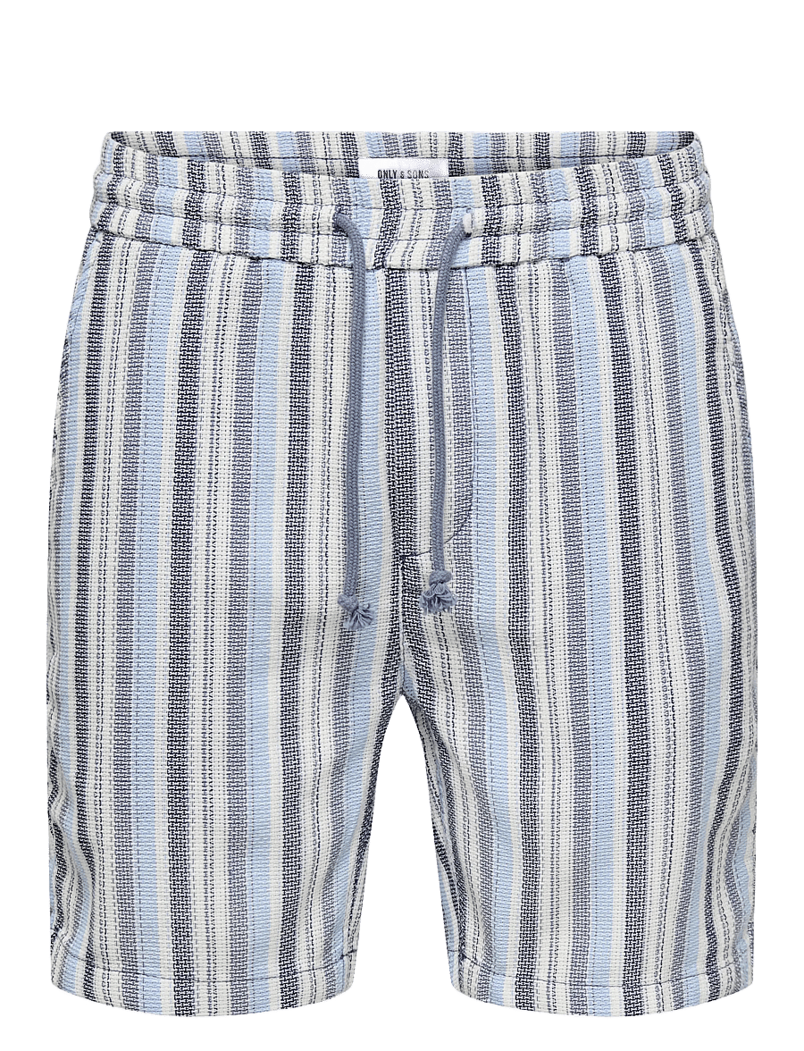 ONLY & SONS - ONSTREV LIFE REG STRUC STRIPE SHORTS - casual shorts - vintage indigo - 0