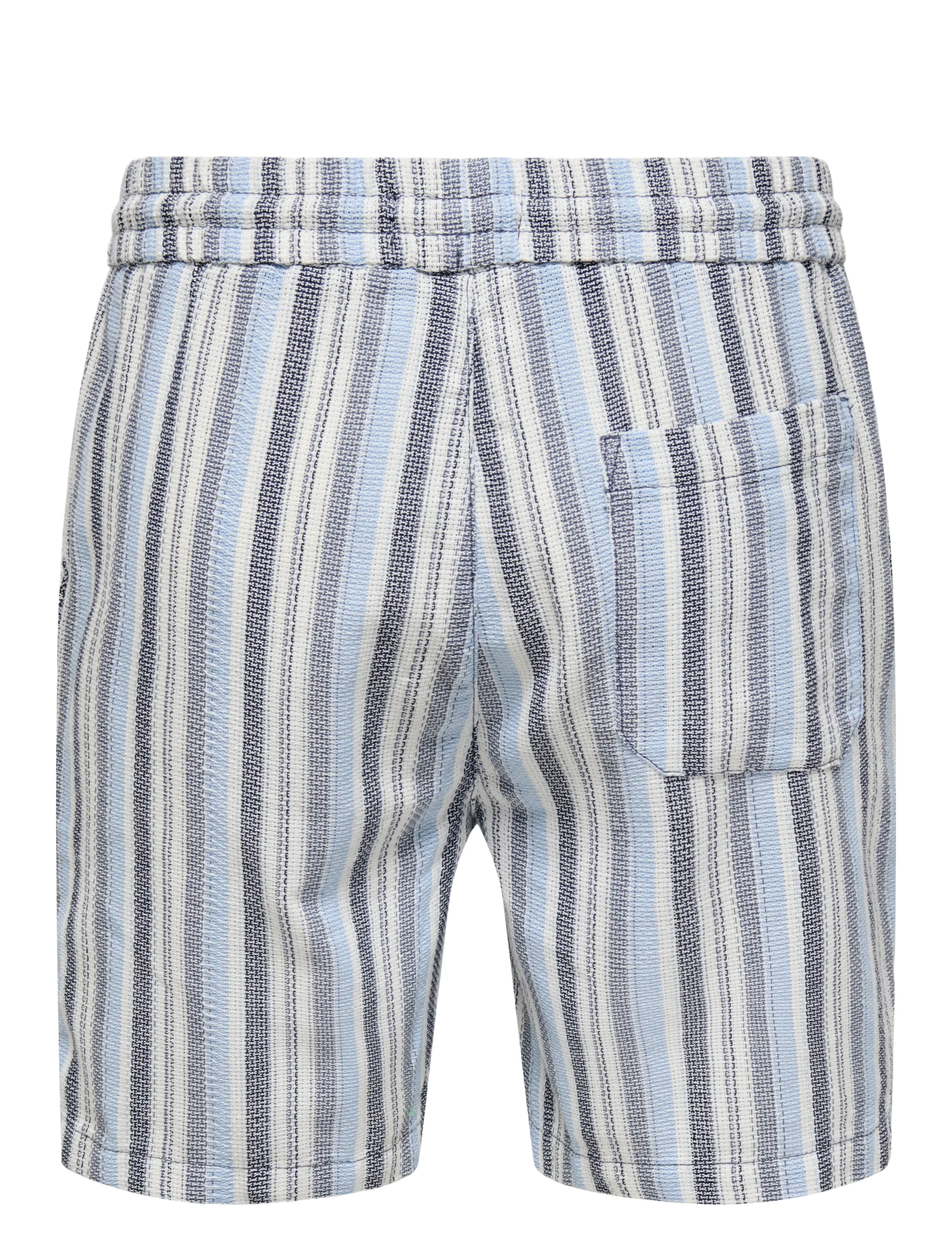 ONLY & SONS - ONSTREV LIFE REG STRU STRIPE SHORTS NOOS - casual shorts - vintage indigo - 1