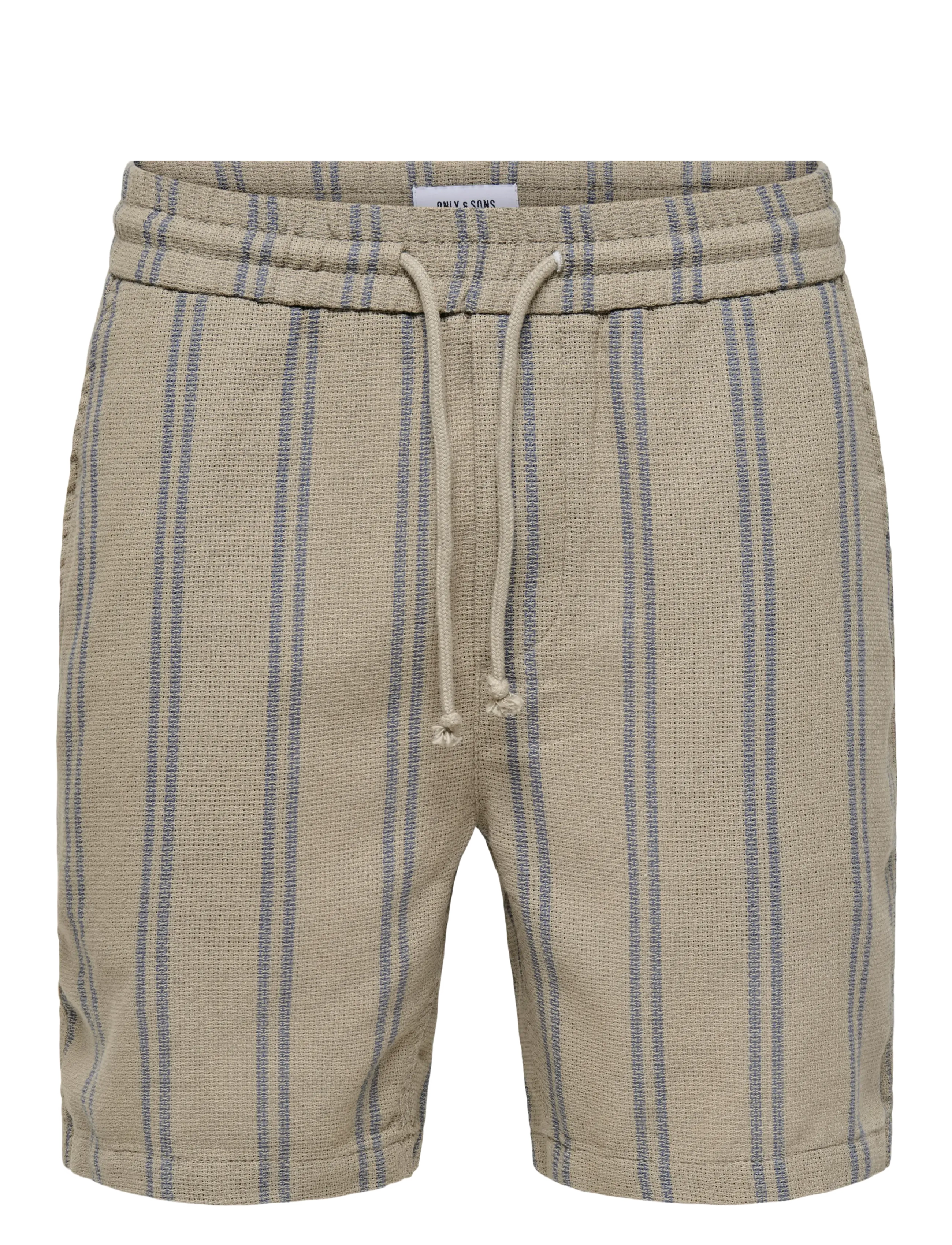 ONLY & SONS ONSTREV LIFE REG STRU STRIPE SHORTS NOOS - Shorts - VINTAGE KHAKI / green