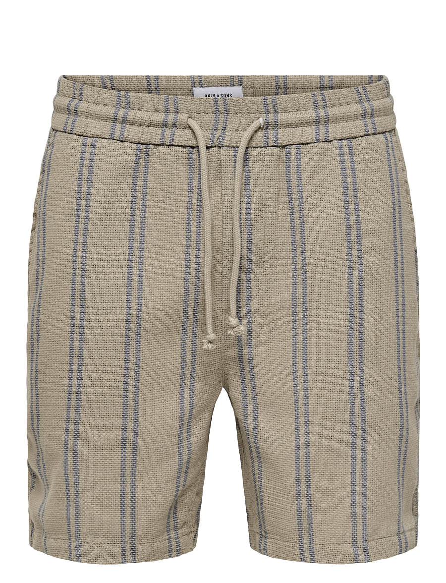 ONLY & SONS - ONSTREV LIFE REG STRU STRIPE SHORTS NOOS - freizeitshorts - vintage khaki - 0