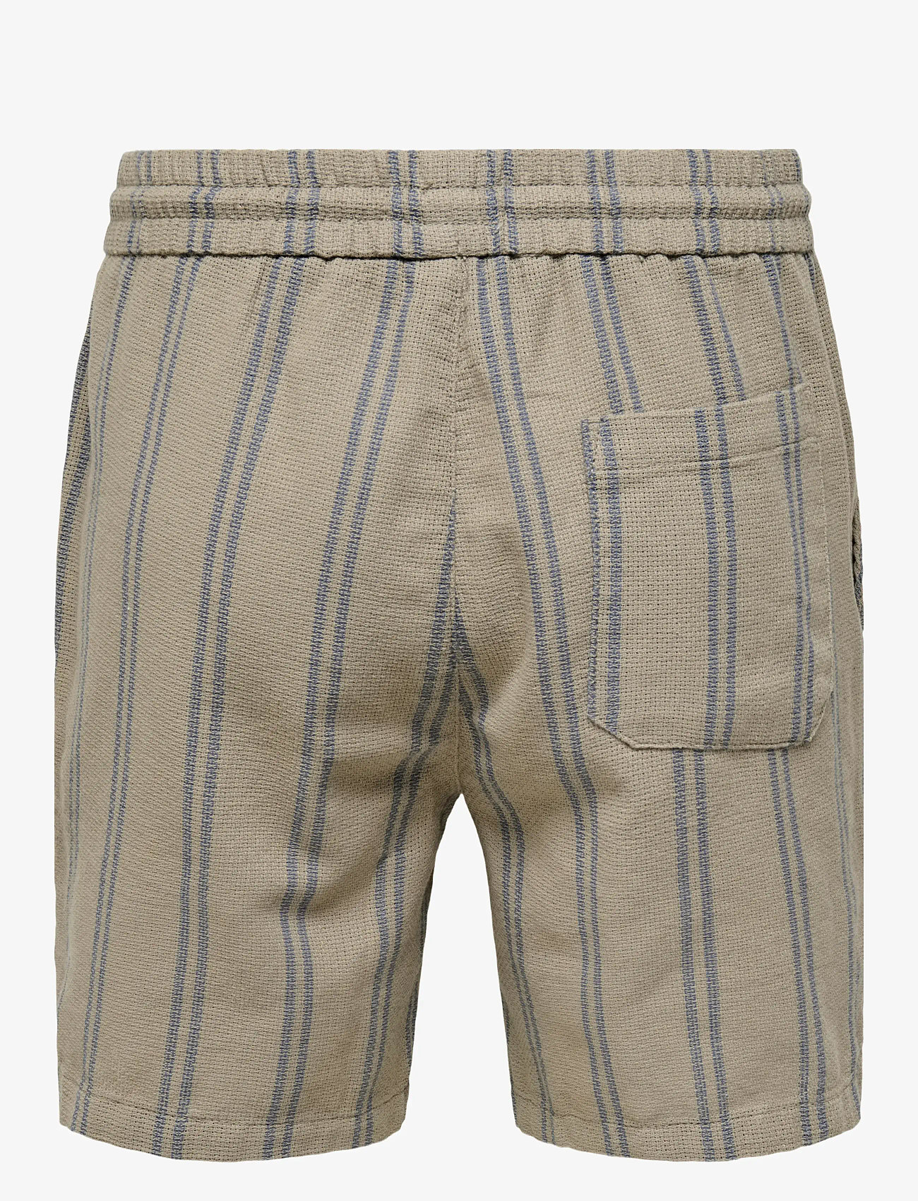 ONLY & SONS - ONSTREV LIFE REG STRU STRIPE SHORTS NOOS - hversdagsstuttbuxur - vintage khaki - 1