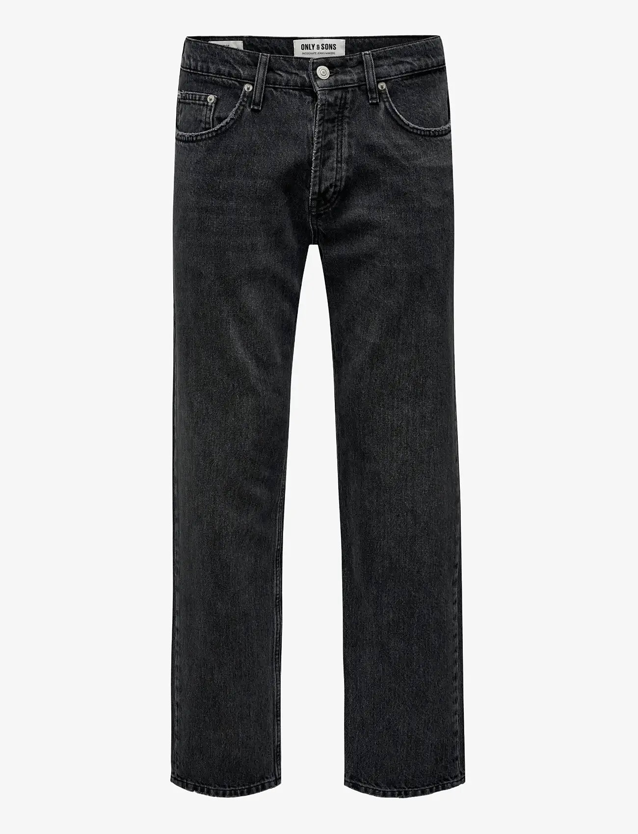ONLY & SONS - ONSEDGE STRAIGHT BLACK 6985 TAI DNM NOOS - regular jeans - black denim - 1