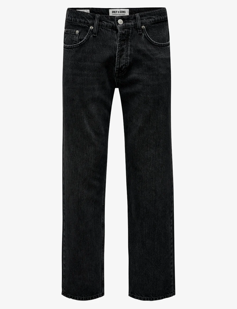 ONLY & SONS - ONSEDGE STRAIGHT BLACK 6985 TAI DNM NOOS - regular jeans - black denim - 1