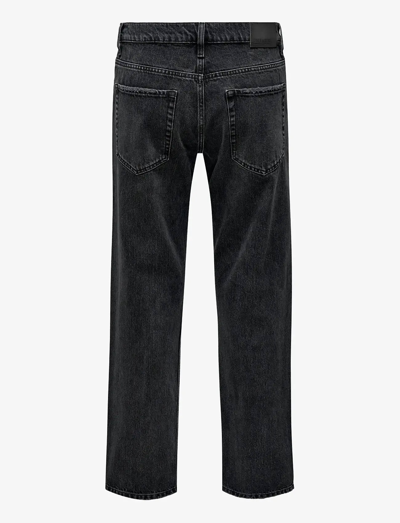 ONLY & SONS - ONSEDGE STRAIGHT BLACK 6985 TAI DNM NOOS - regular jeans - black denim - 2