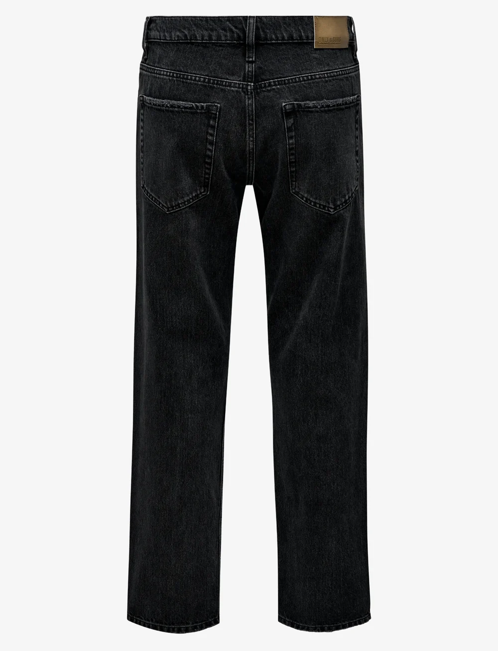 ONLY & SONS - ONSEDGE STRAIGHT BLACK 6985 TAI DNM NOOS - regular jeans - black denim - 2