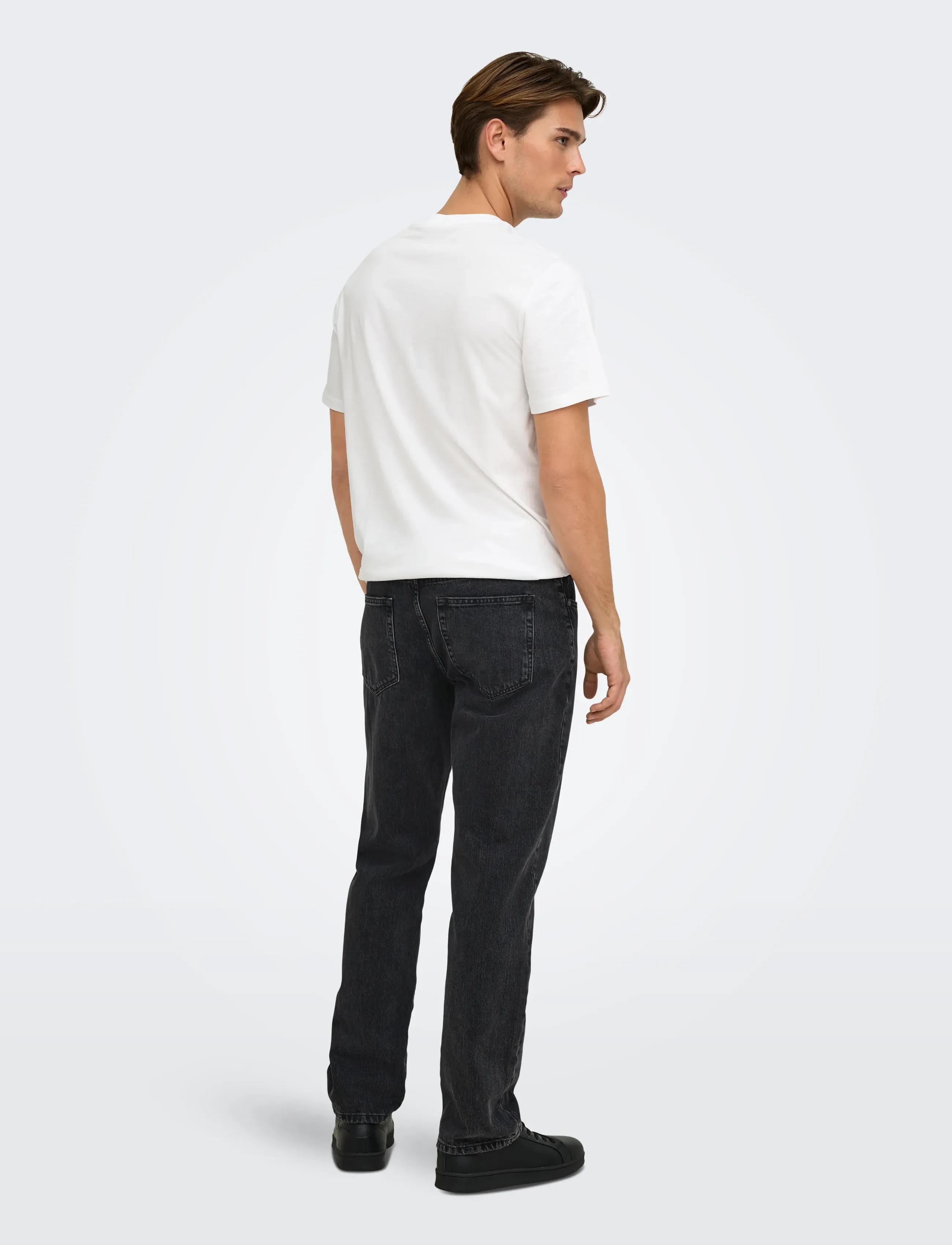 ONLY & SONS - ONSEDGE STRAIGHT BLACK 6985 TAI DNM NOOS - normale jeans - black denim - 3