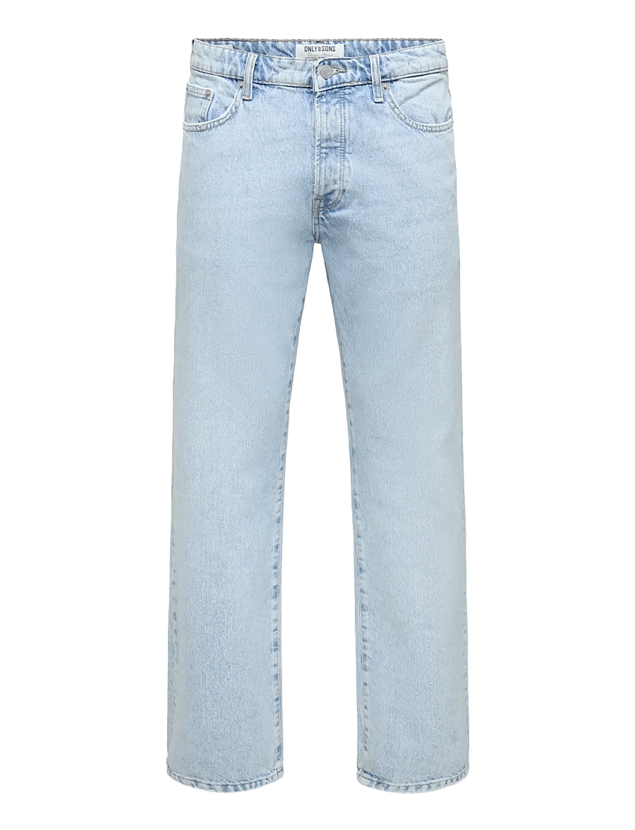 ONLY & SONS - ONSEDGE STRAIGHT LB 6986 TAI DNM NOOS - weite jeans - light blue denim - 1
