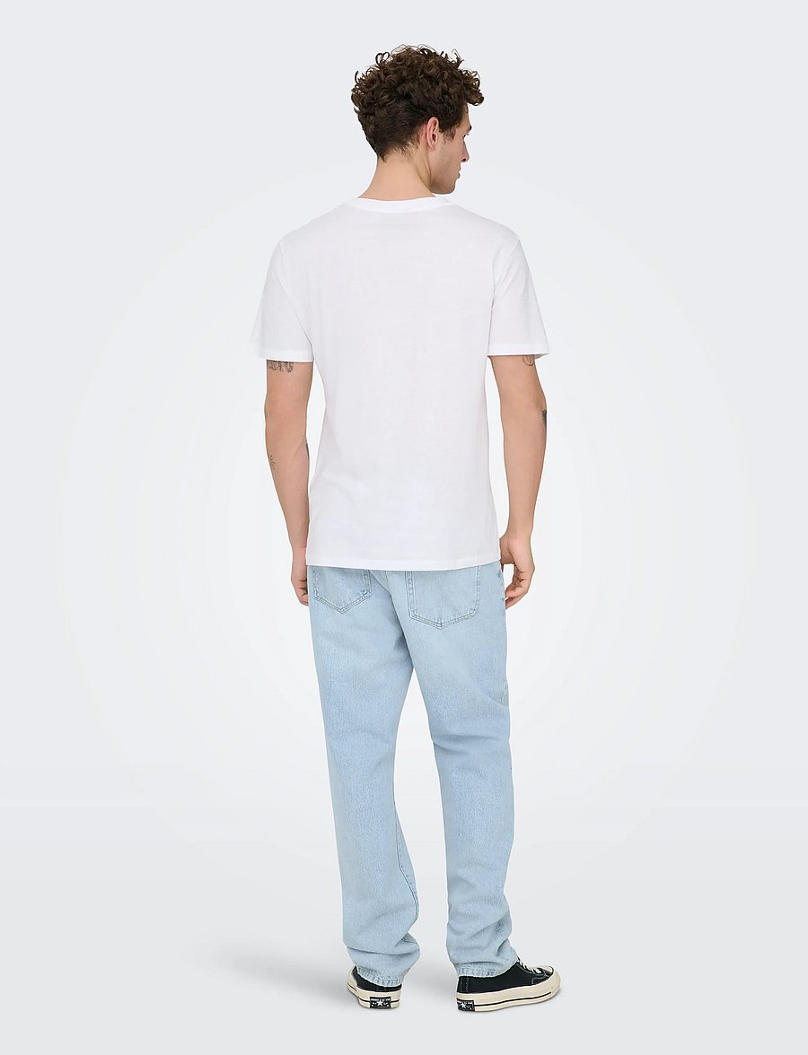 ONLY & SONS - ONSEDGE STRAIGHT LB 6986 TAI DNM NOOS - weite jeans - light blue denim - 3