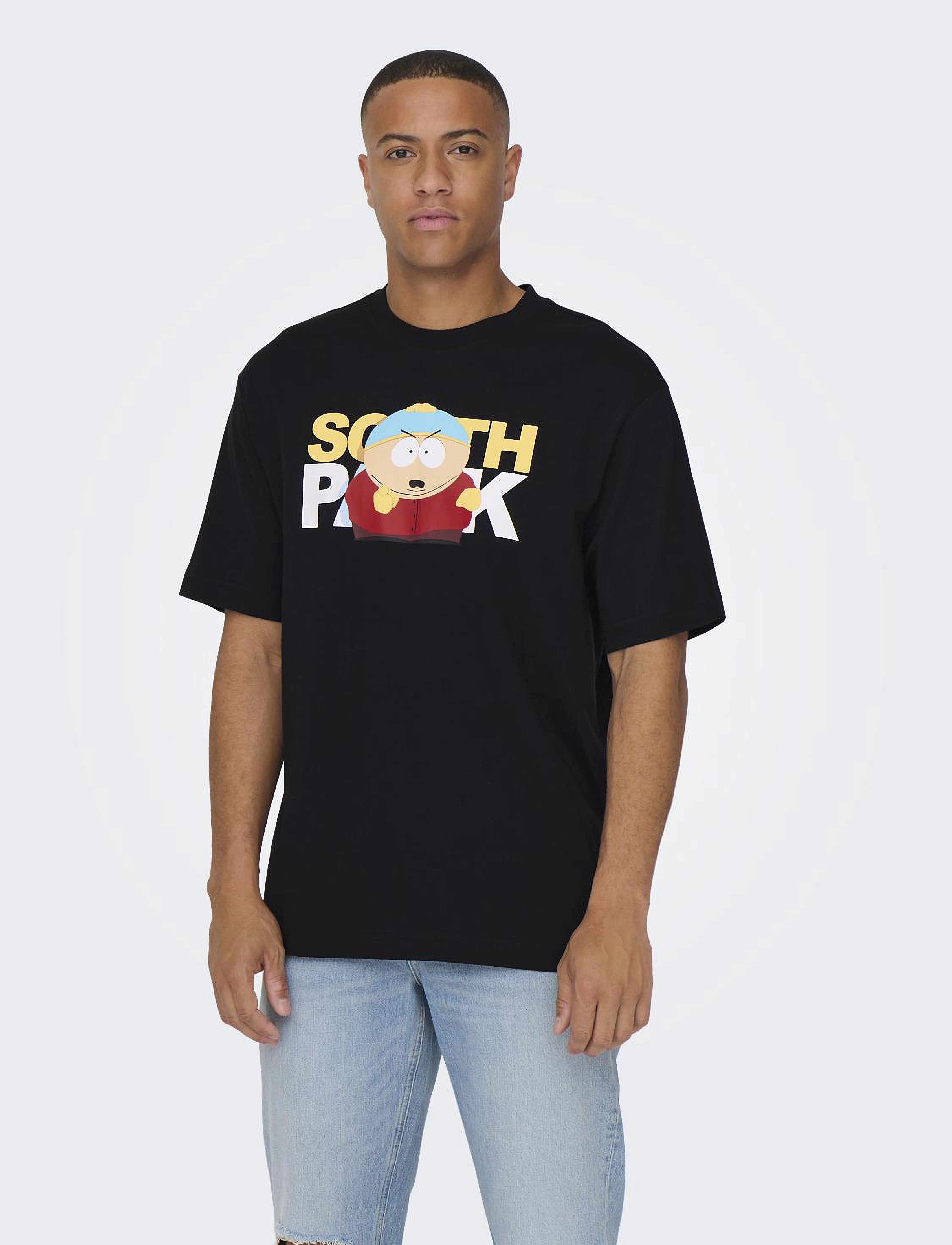 ONLY & SONS - ONSSOUTH PARK RLX SS TEE - black - 2