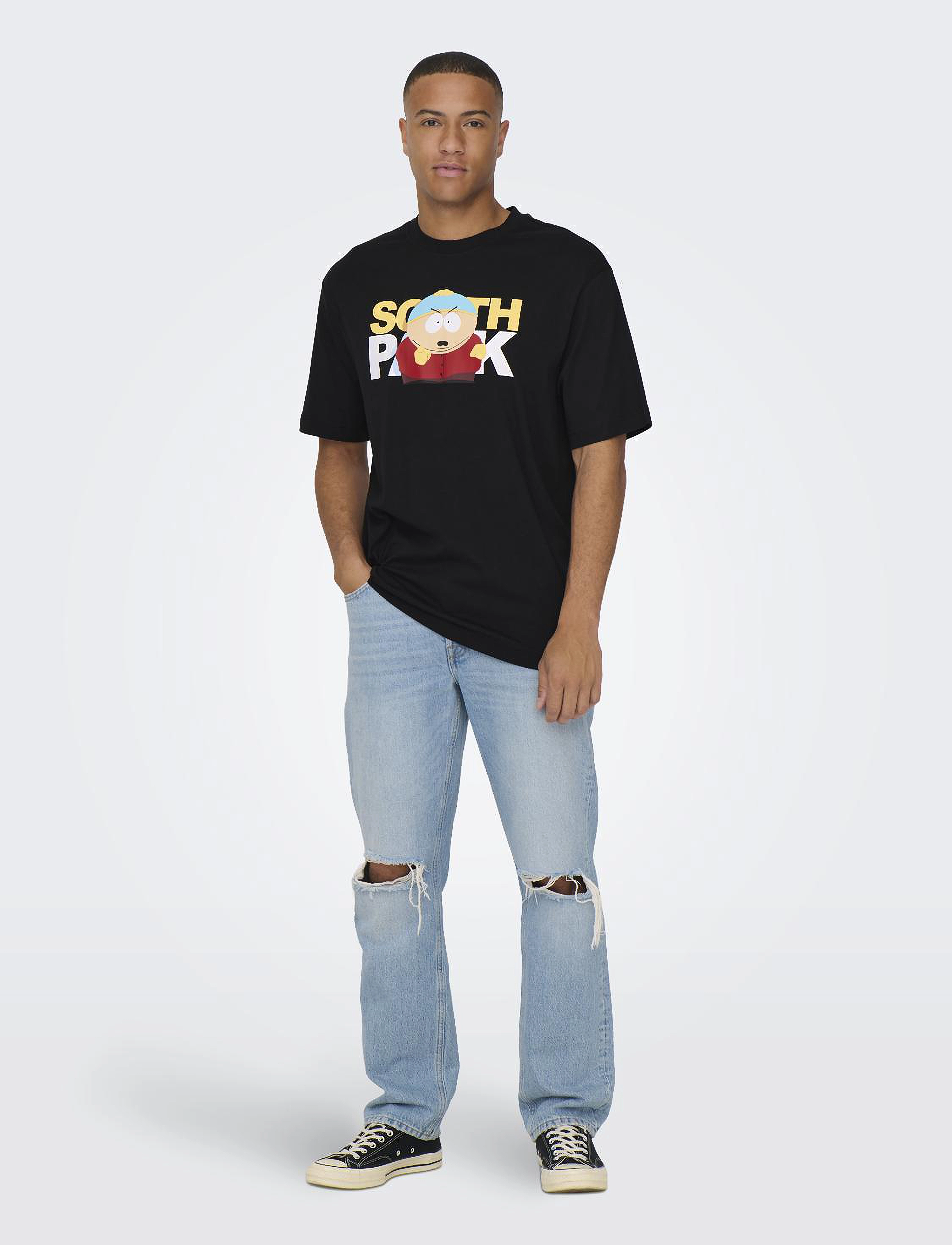 ONLY & SONS - ONSSOUTH PARK RLX SS TEE - black - 4