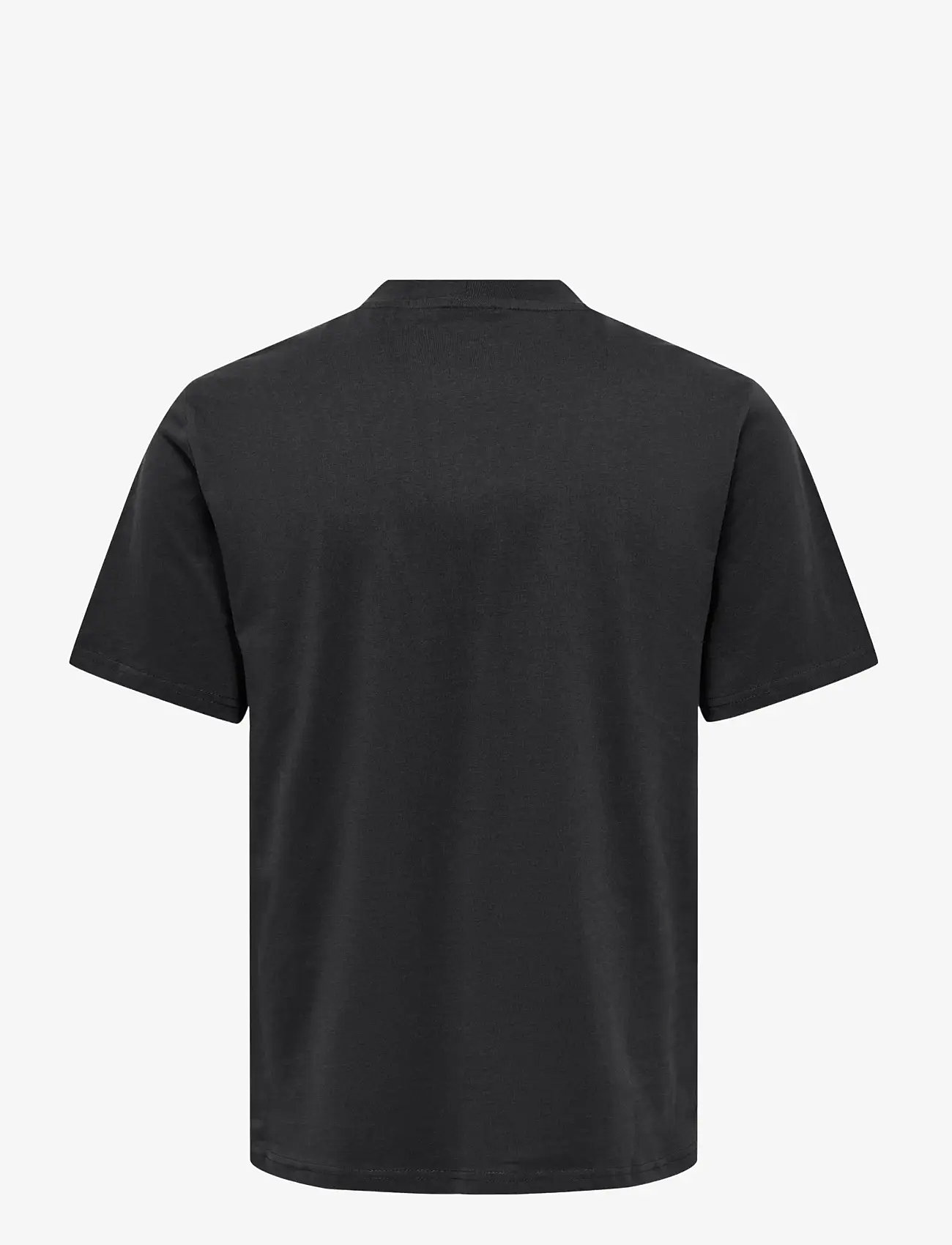 ONLY & SONS - ONSOTIS LIFE REG MOCK NECK TEE - kortærmede t-shirts - jet black - 2