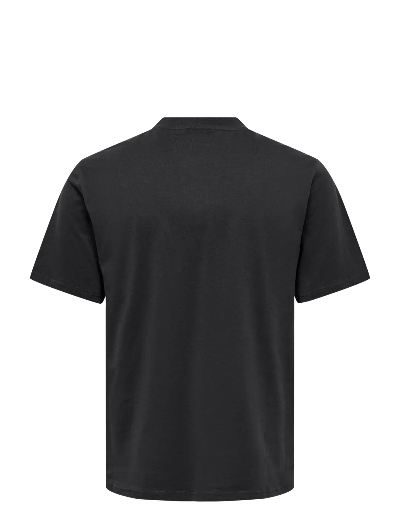 ONLY & SONS - ONSOTIS LIFE REG MOCK NECK TEE - de laveste prisene - jet black - 2
