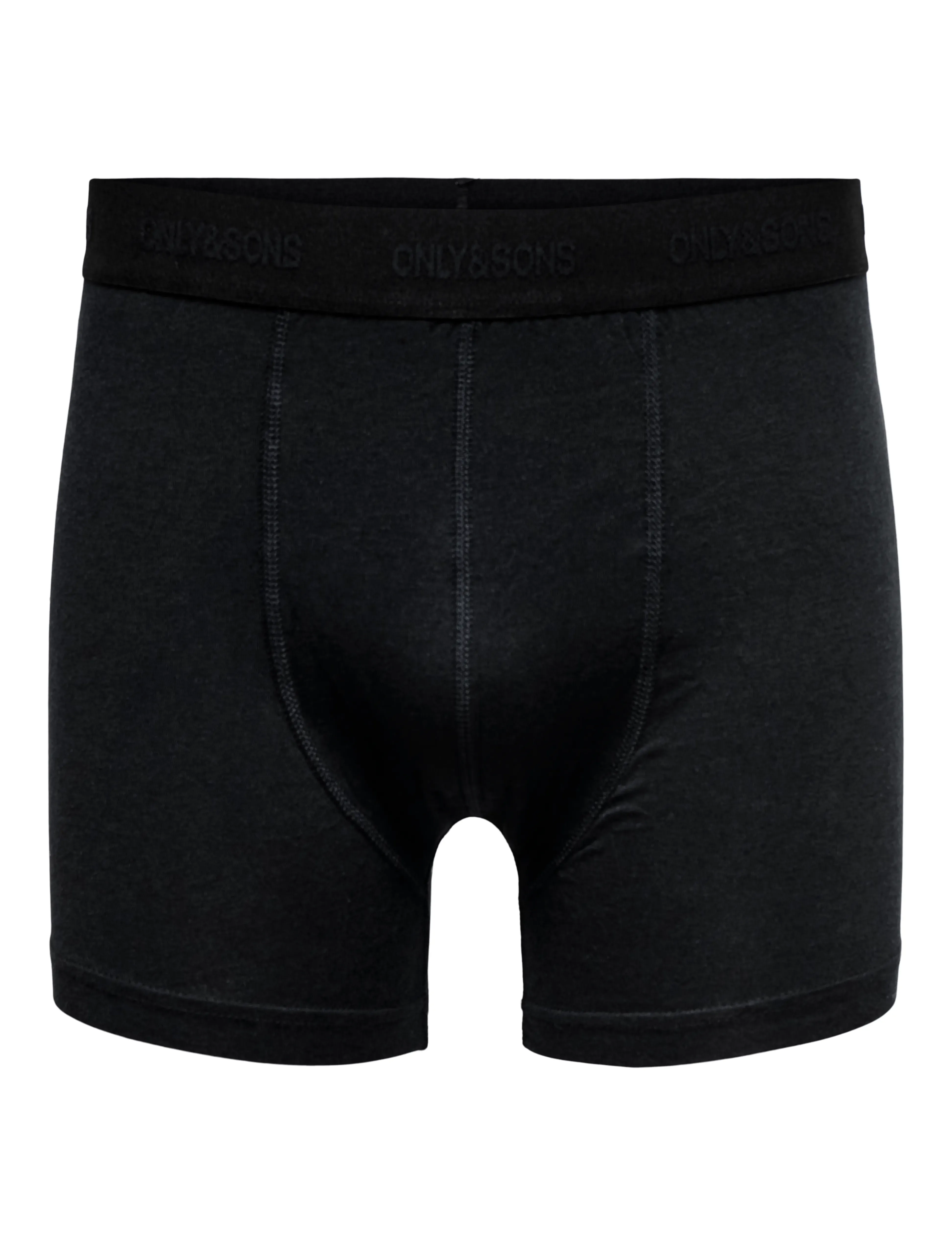 ONLY & SONS ONSFITZ BAMBOO BOXER LOGO 3-PACK NOOS - Kollektionen - BLACK / black