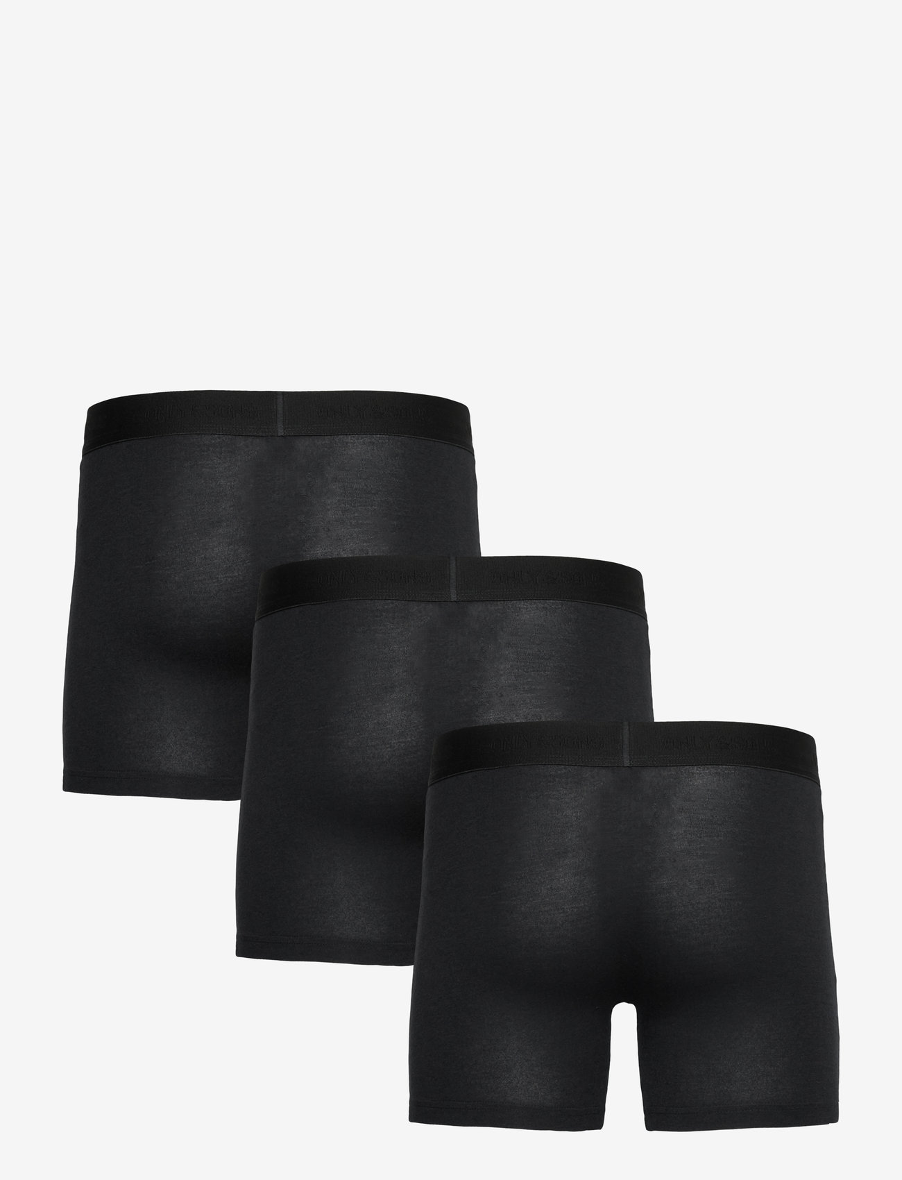 ONLY & SONS - ONSFITZ BAMBOO BOXER LOGO 3-PACK NOOS - multipack underbukser - black - 3