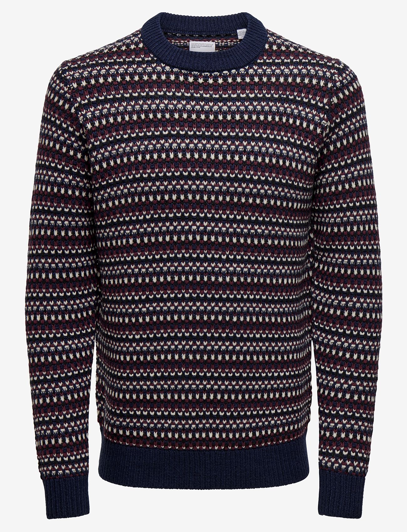 ONLY & SONS - ONSMUSA REG 3 STRUC CREW KNIT - autumn clothing - navy blazer - 0