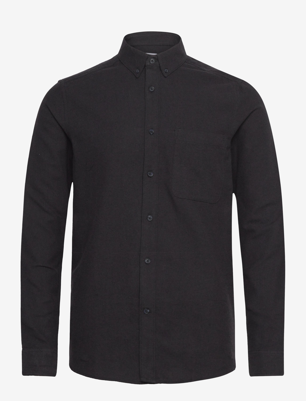 ONLY & SONS - ONSGUDMUND SLIM 1-PKT SOLID SHIRT NOOS - casual skjortor - black - 1