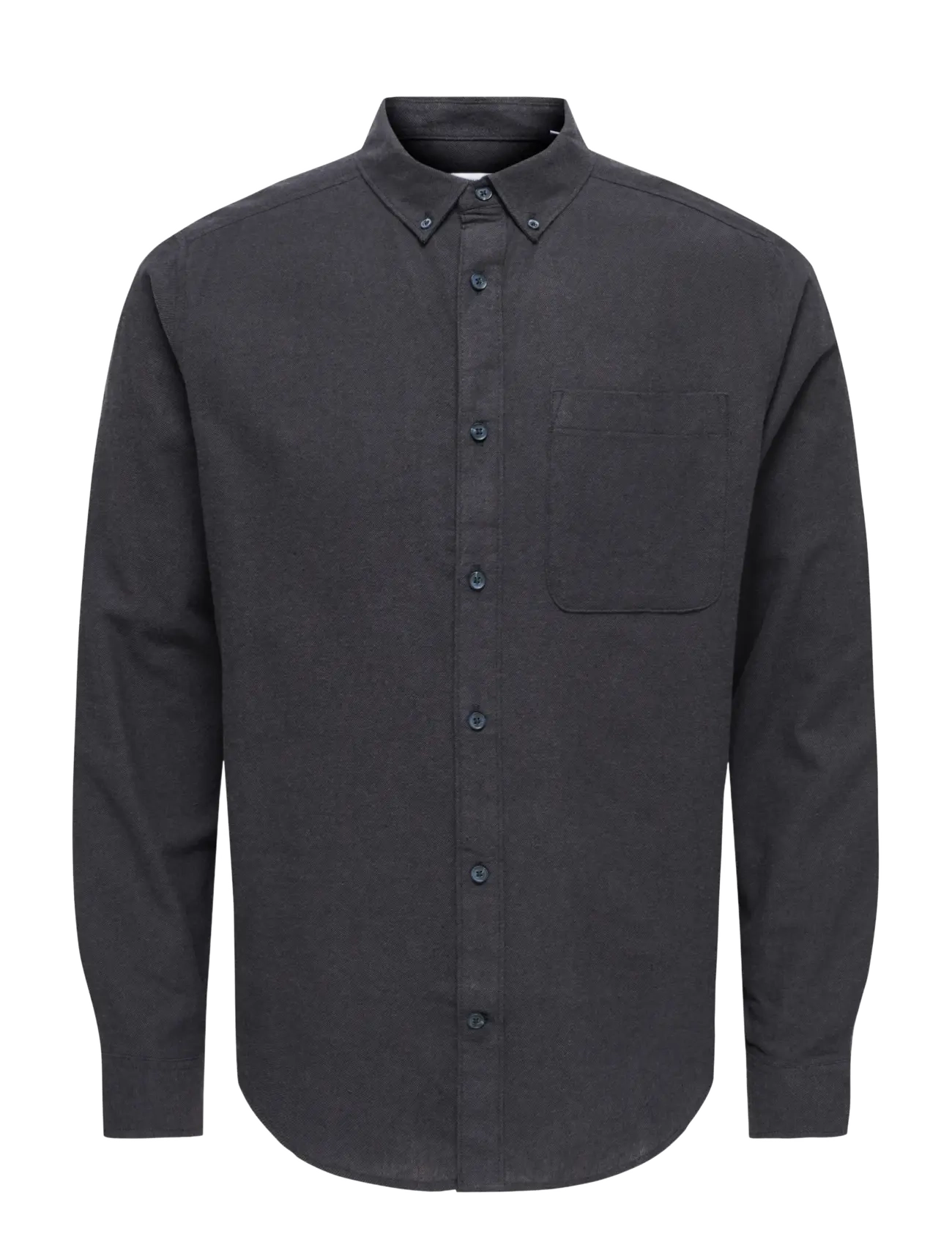 ONLY & SONS - ONSGUDMUND SLIM 1-PKT SOLID SHIRT NOOS - kasdienio stiliaus marškiniai - black - 1